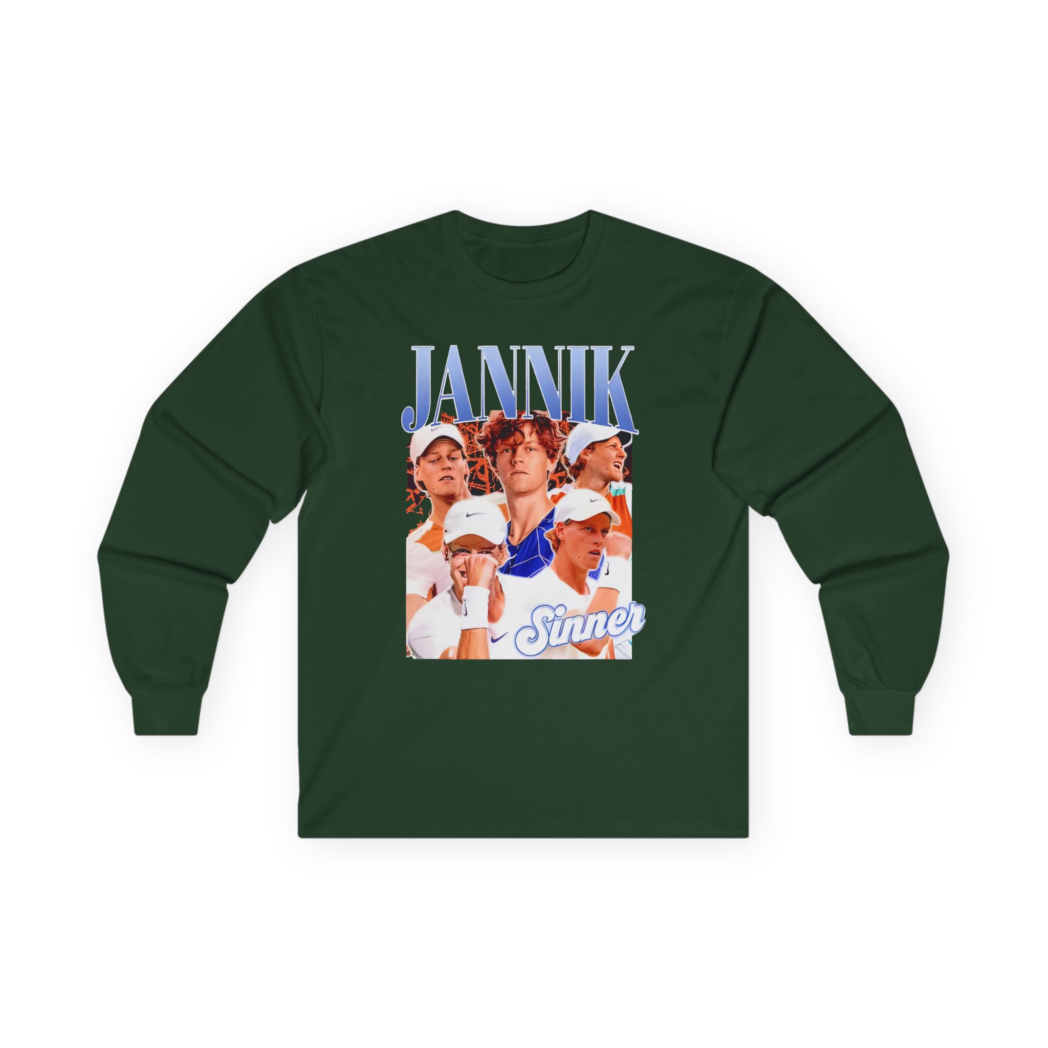 Jannik Sinner Retro Art Unisex Ultra Cotton Long Sleeve Tee