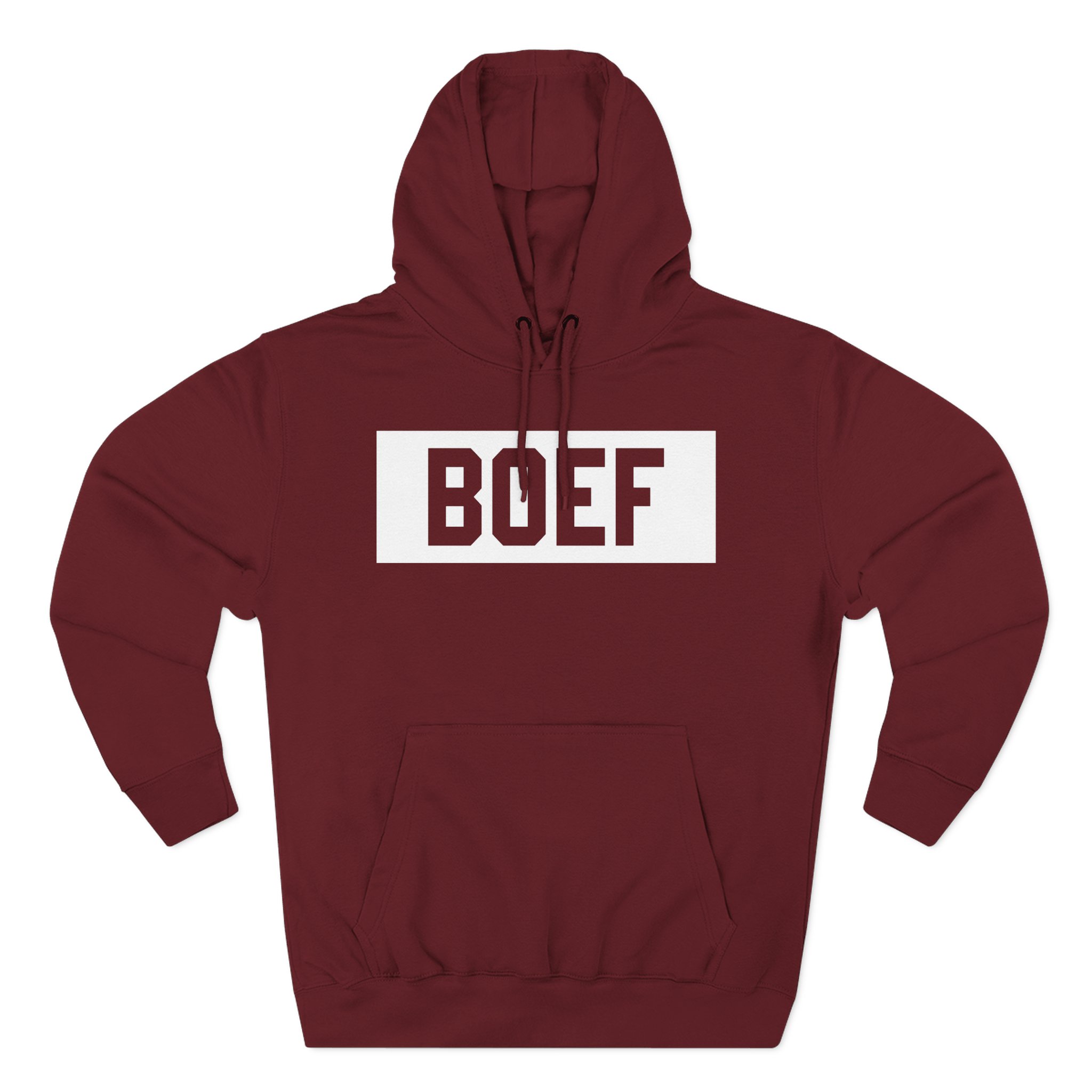Boef Three-Panel Fleece Hoodie