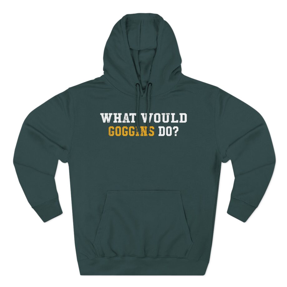 David Goggins  What Would Goggins Do Three-Panel Fleece Hoodie