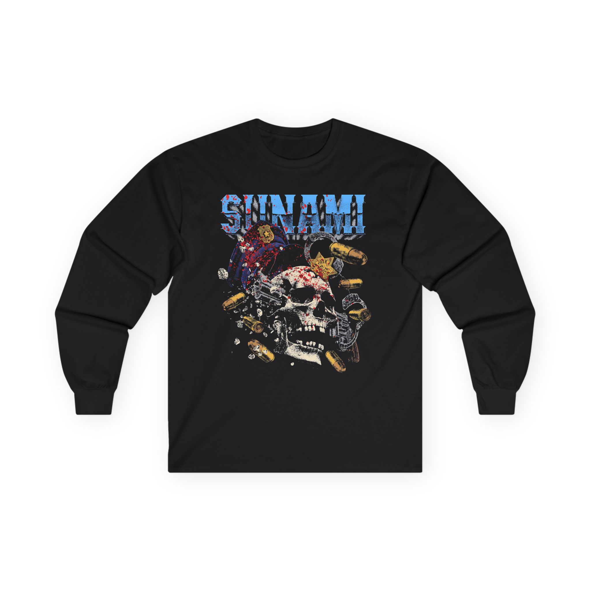 Sunami Skull Unisex Ultra Cotton Long Sleeve Tee