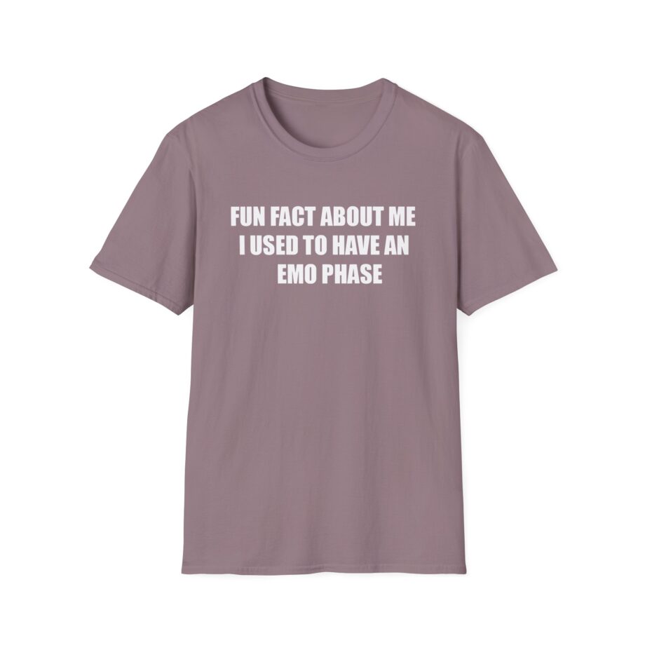 Jake & Johnnie Fun Fact About Me I Used to Have an Emo Phase Unisex Softstyle T-Shirt