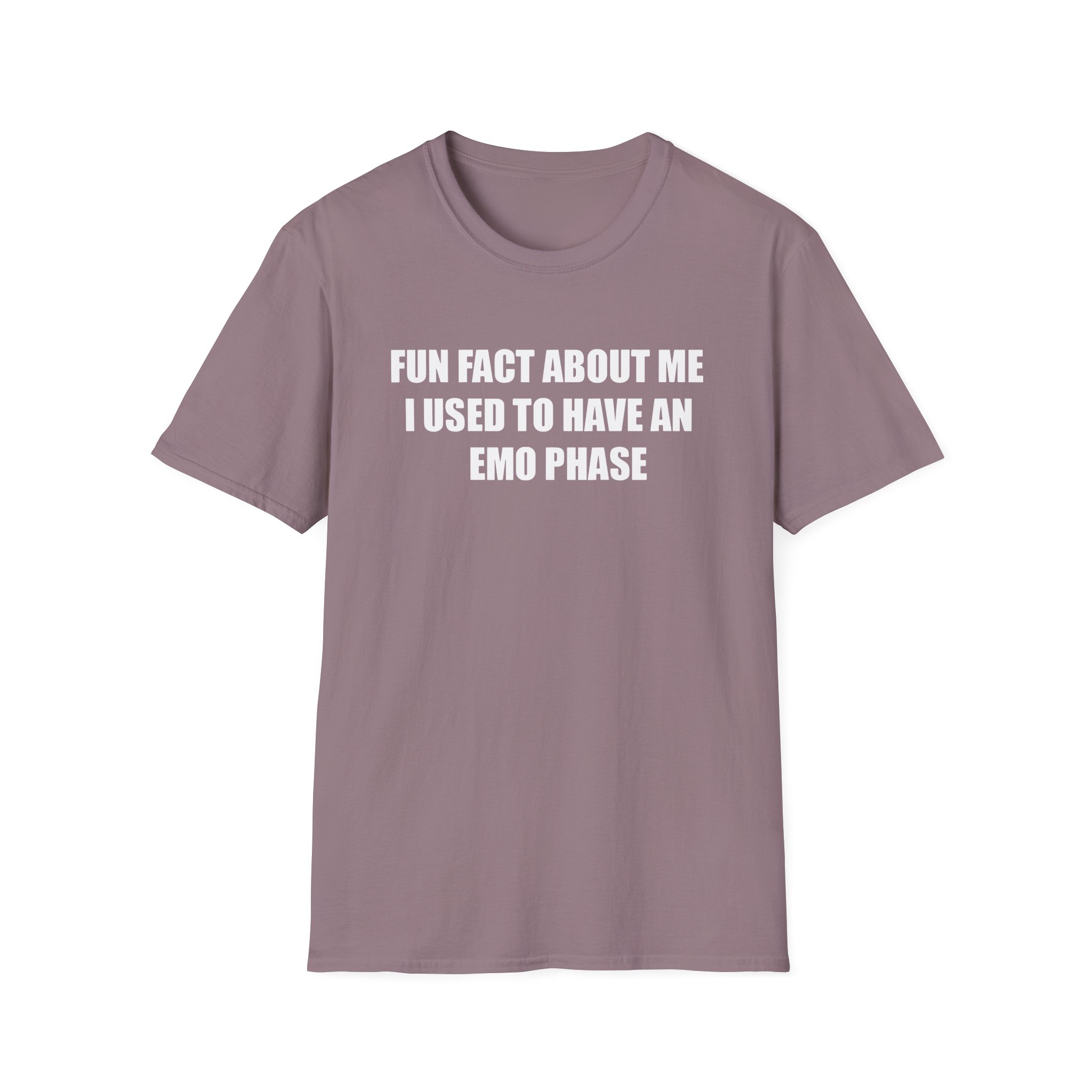 Jake & Johnnie Fun Fact About Me I Used to Have an Emo Phase Unisex Softstyle T-Shirt