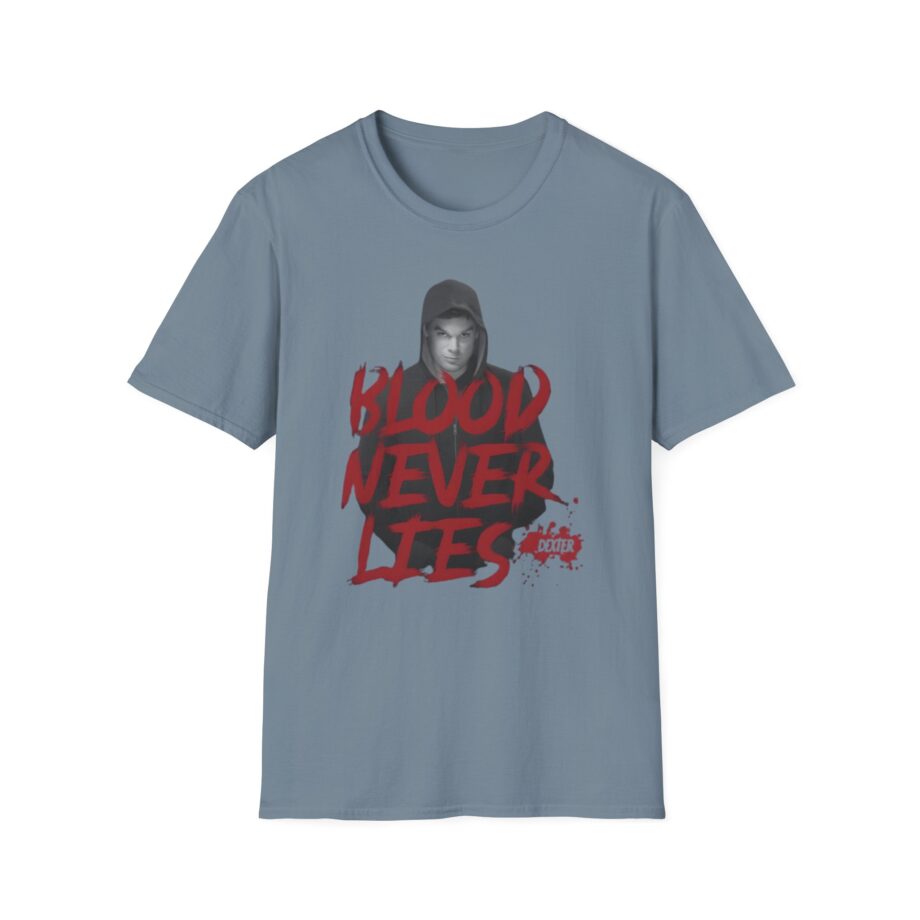 Dexter Blood Never Lies Unisex Softstyle T-Shirt