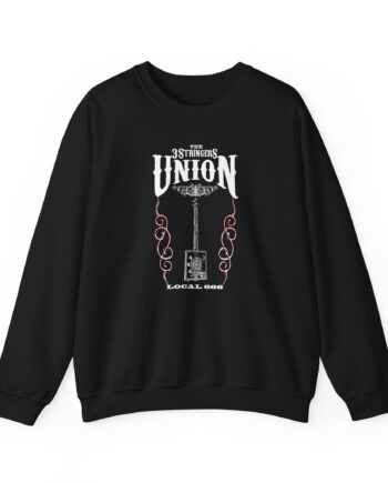 Seasick Steve Cigar Box Guitar 3 Stringers Unisex Heavy Blend™ Crewneck Sweatshirt