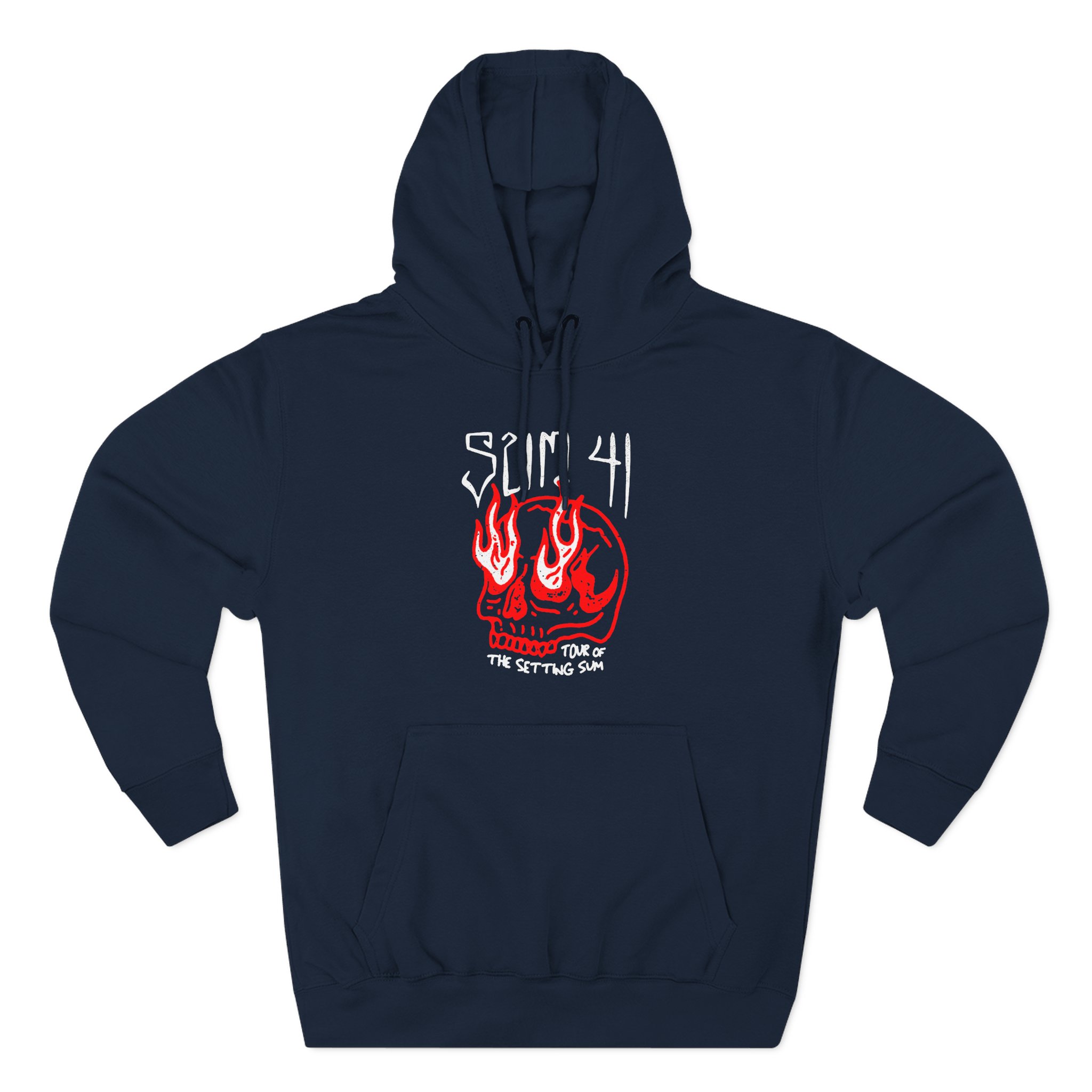 Sum 41 Skull Sketch Tour Three-Panel Fleece Hoodie