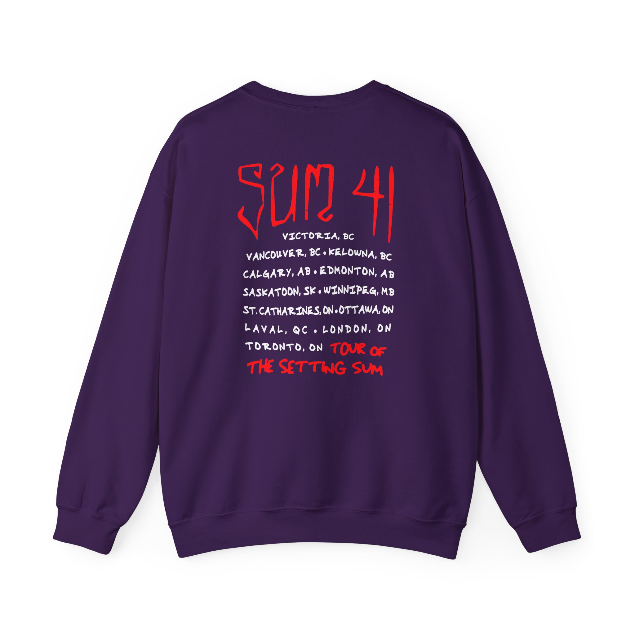 Sum 41 Skull Sketch Tour Unisex Heavy Blendâ„¢ Crewneck Sweatshirt