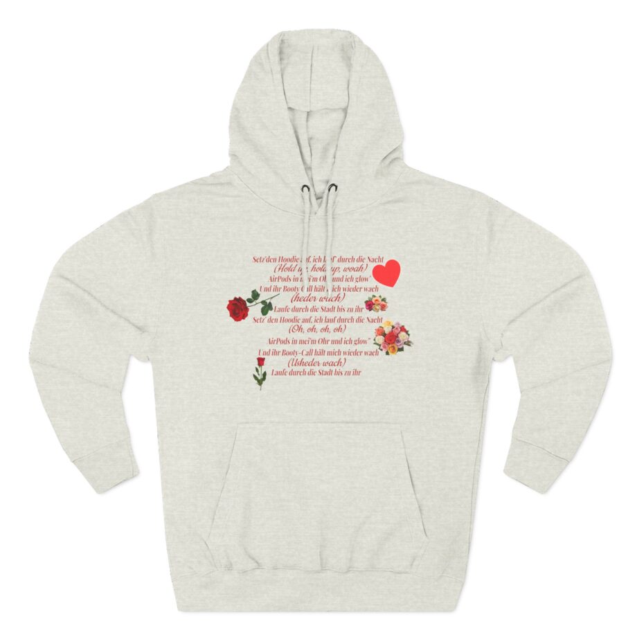 Papaplatte BIS ZU IHR Three-Panel Fleece Hoodie
