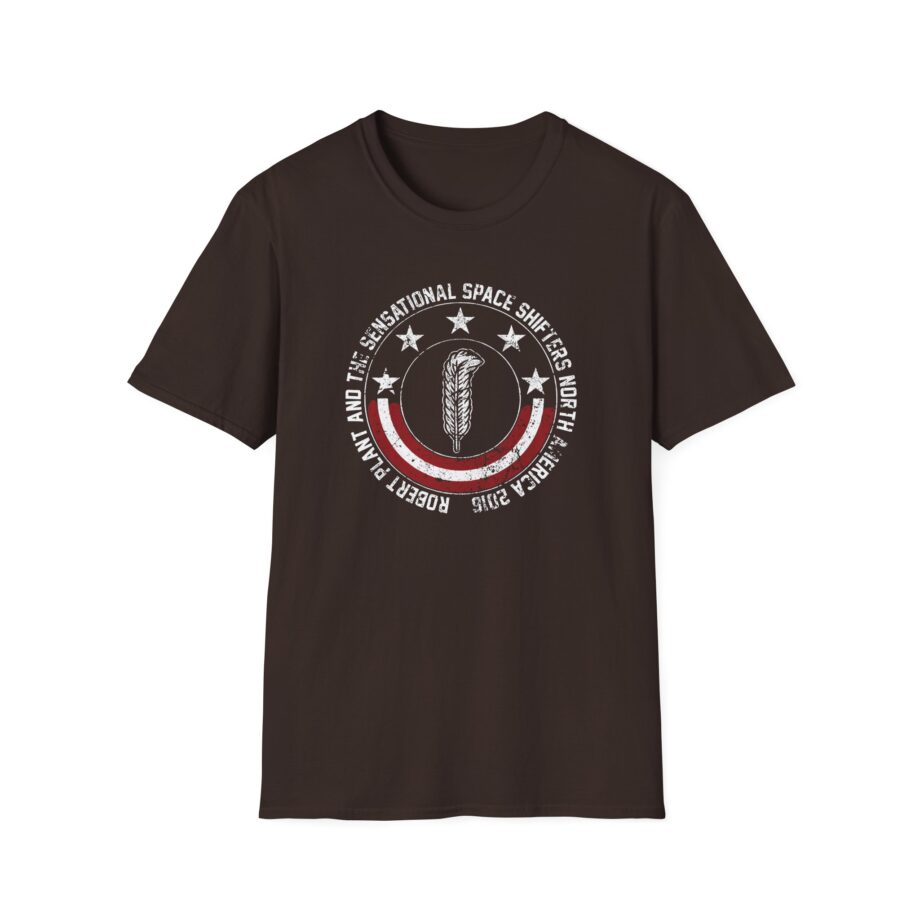 Robert Plant Patriotic Quill Itinerary Unisex Softstyle T-Shirt