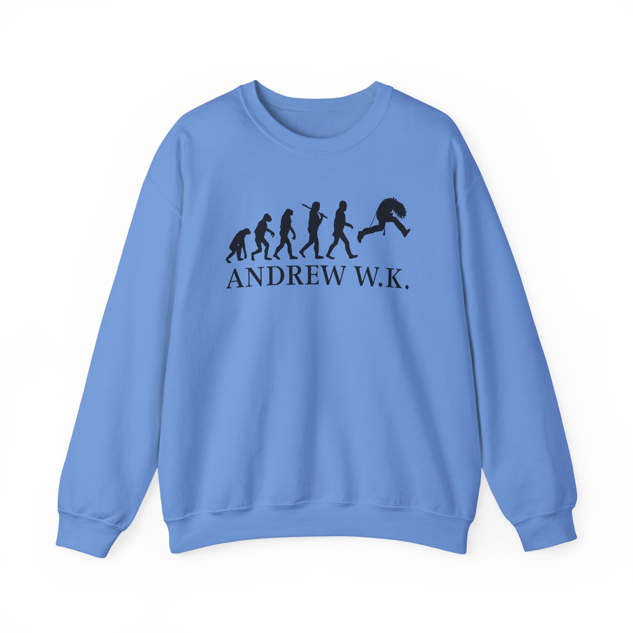 Andrew Wk Evolution of Partying Unisex Heavy Blendâ„¢ Crewneck Sweatshirt