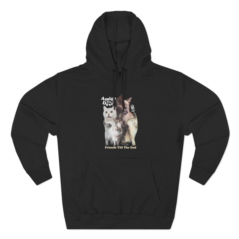 Amigo the Devil  Too Many Puppies Three-Panel Fleece Hoodie
