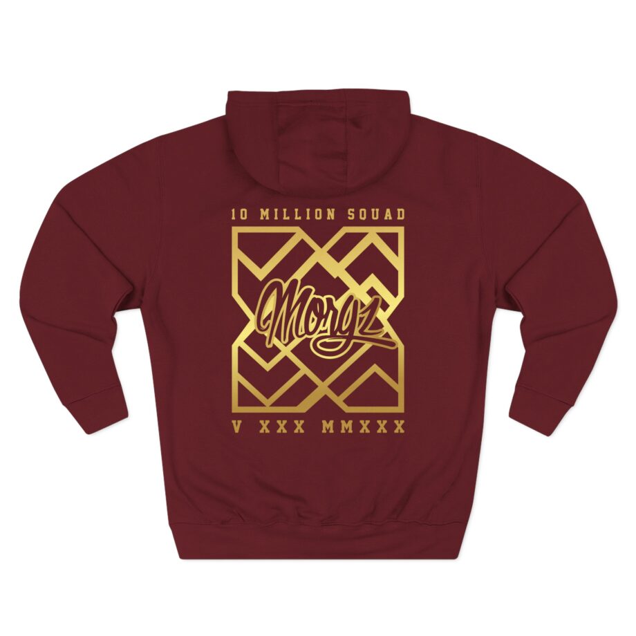 Morgz 10 Million Squad Three-Panel Fleece Hoodie