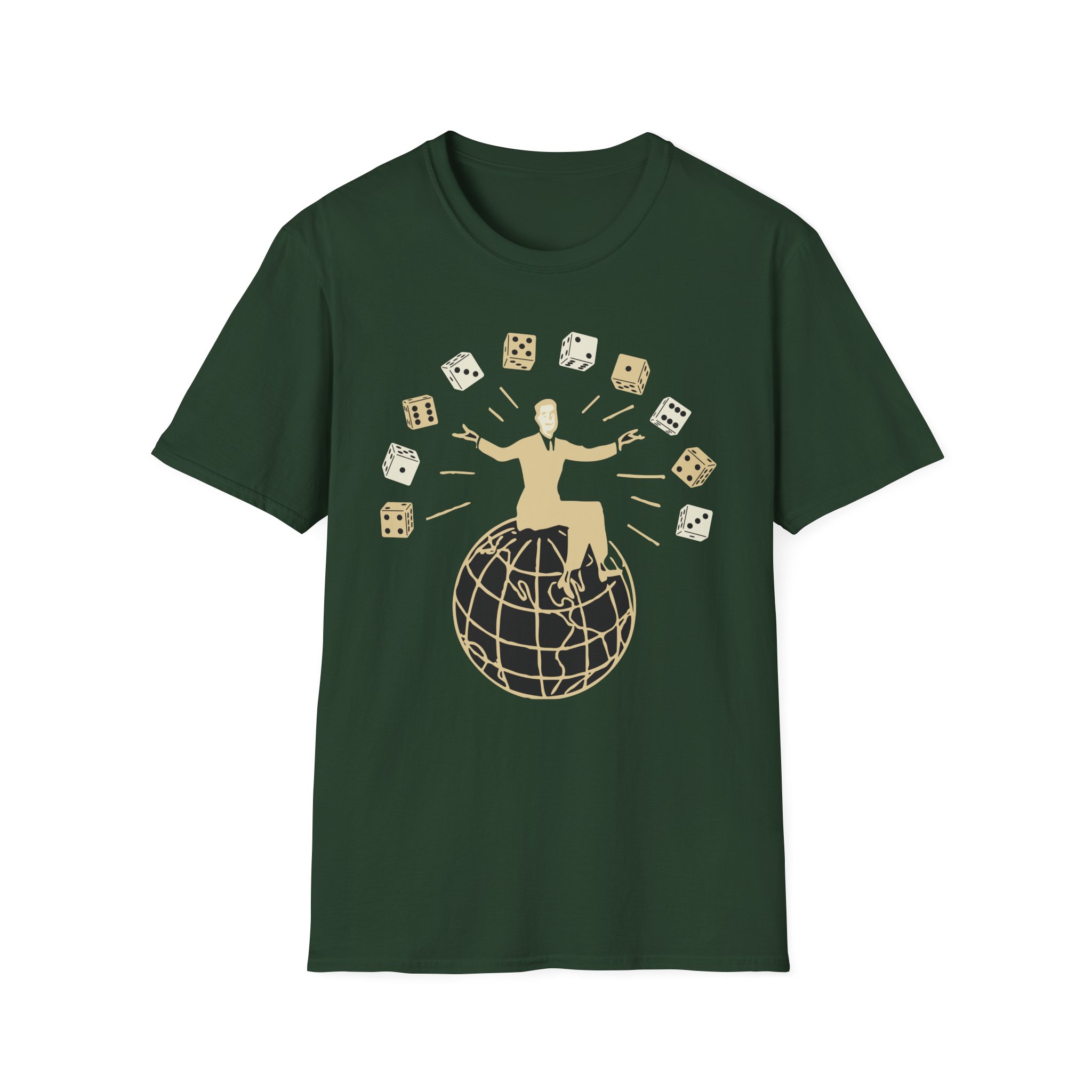Set Your Goals Dice Unisex Softstyle T-Shirt