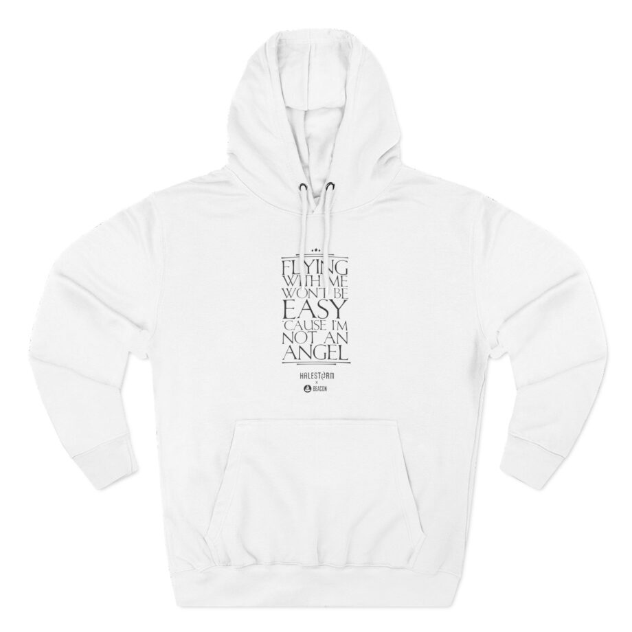 Halestorm Flying With Me Won't Be Easy 'cause I'm Not an Angel Three-Panel Fleece Hoodie
