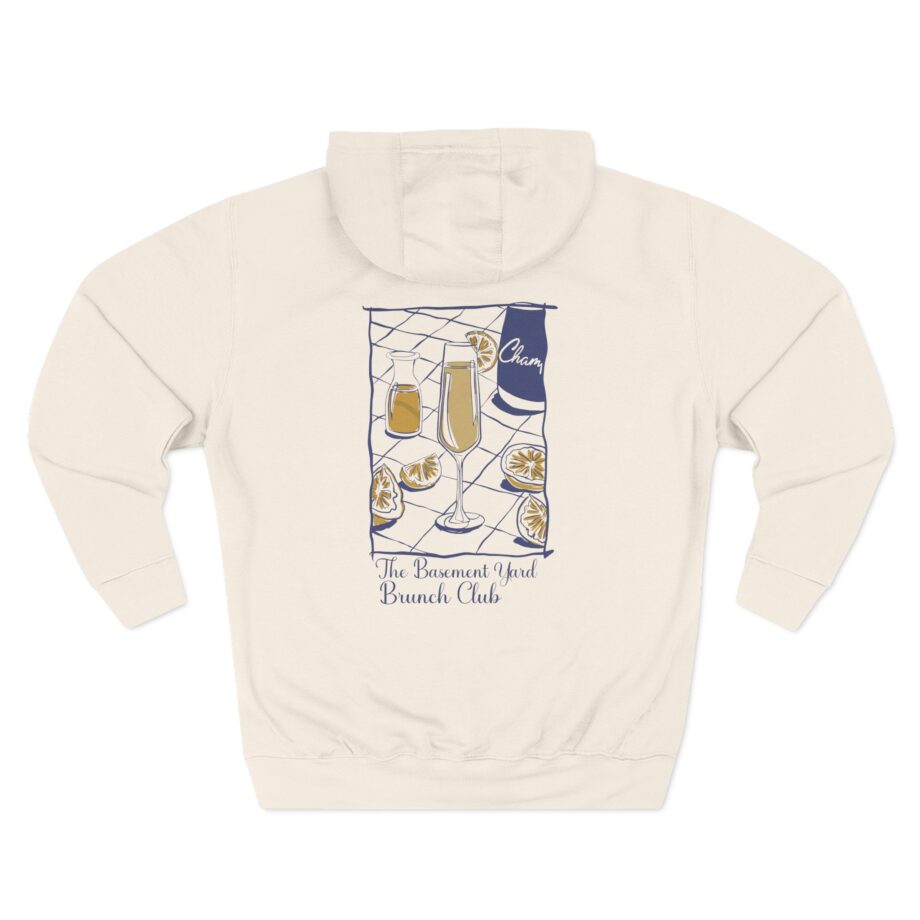 Basement Yard Mimosa Brunch Club Three-Panel Fleece Hoodie