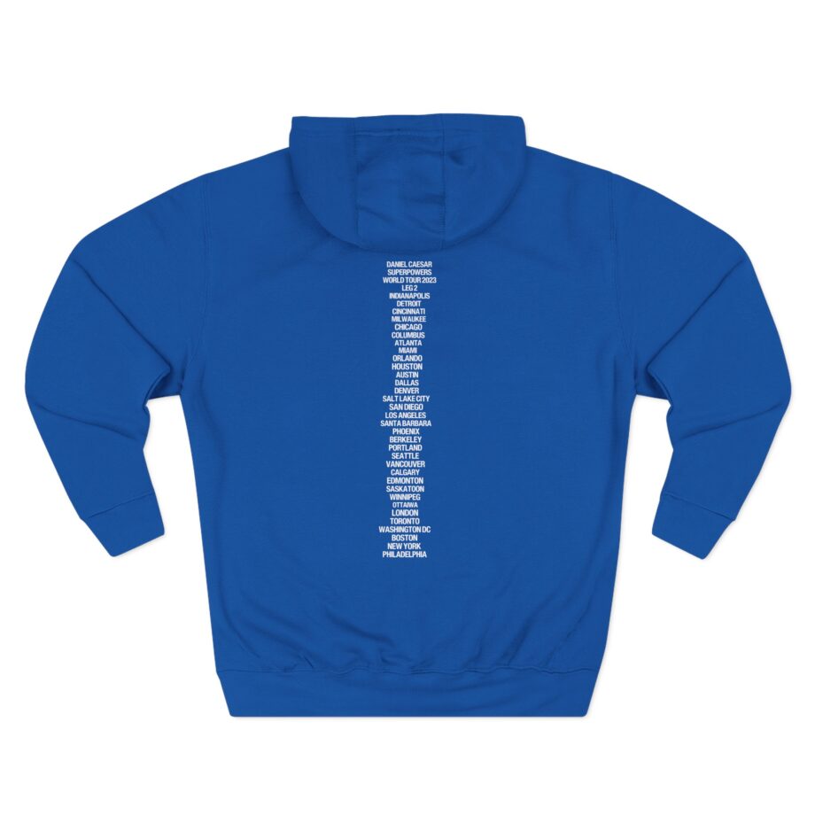 Daniel Caesar Superpowers World Tour Three-Panel Fleece Hoodie