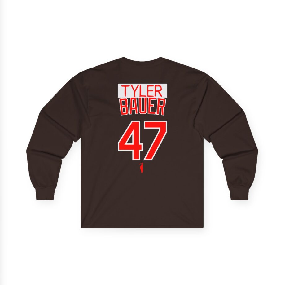 Trevor Bauer Hard Work Never Settles Unisex Ultra Cotton Long Sleeve Tee