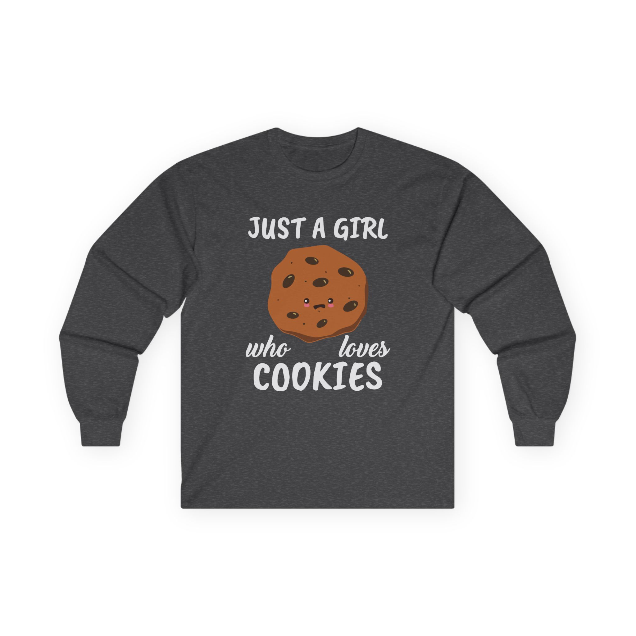 Cookieswirlc Just a Girl Who Loves Cookies Unisex Ultra Cotton Long Sleeve Tee
