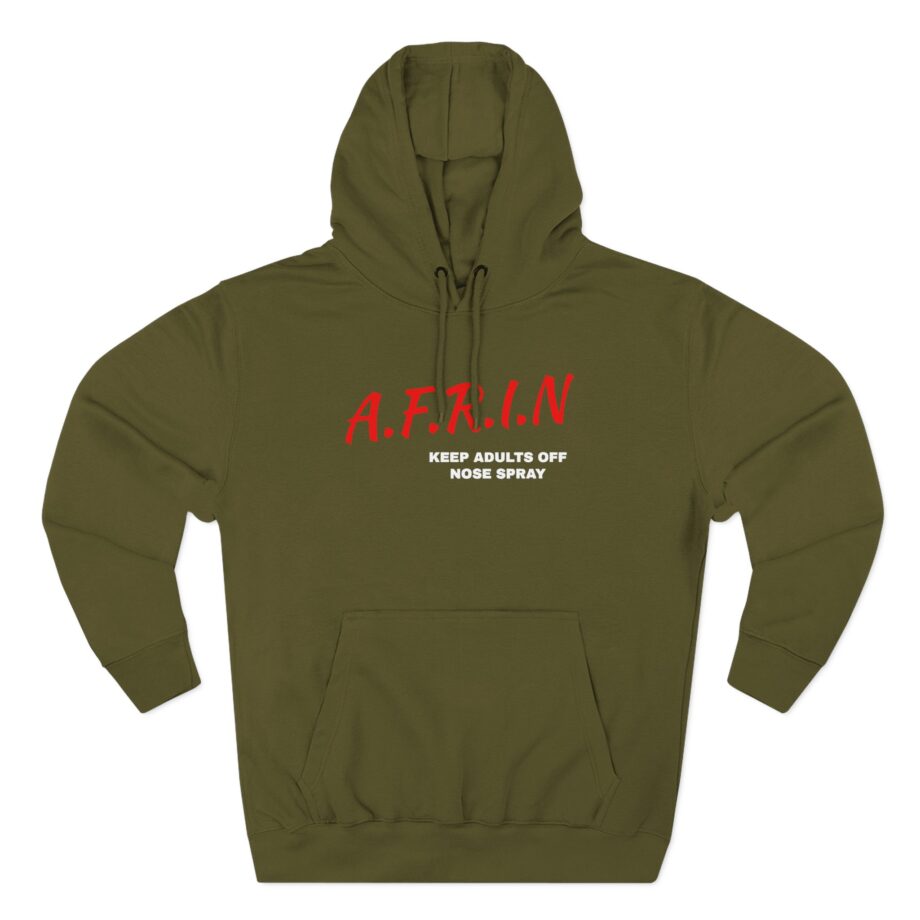 Afrin Keep Adults of Nose Spray Three-Panel Fleece Hoodie