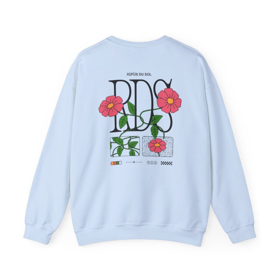 Rufus Du Sol Flower Ecru Unisex Heavy Blend™ Crewneck Sweatshirt