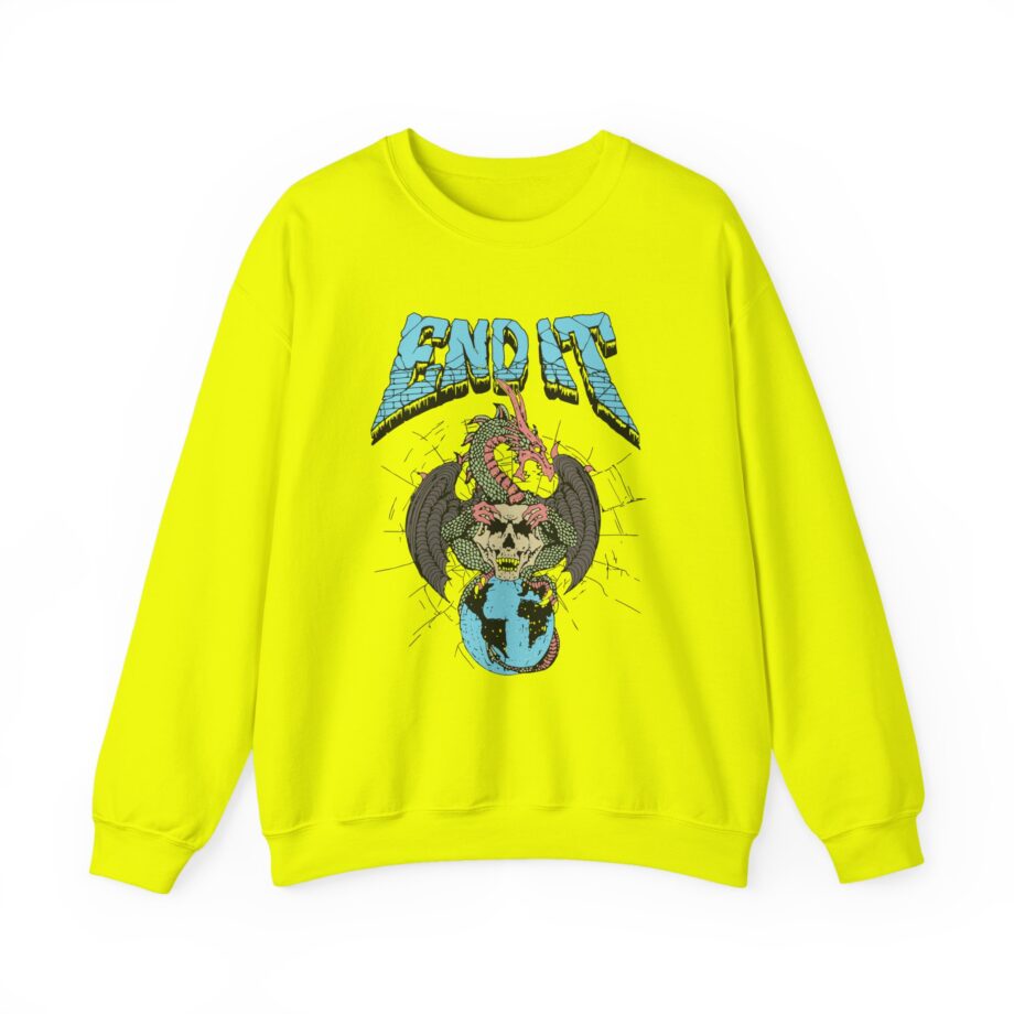 End It Dragon Skull Unisex Heavy Blend Crewneck Sweatshirt