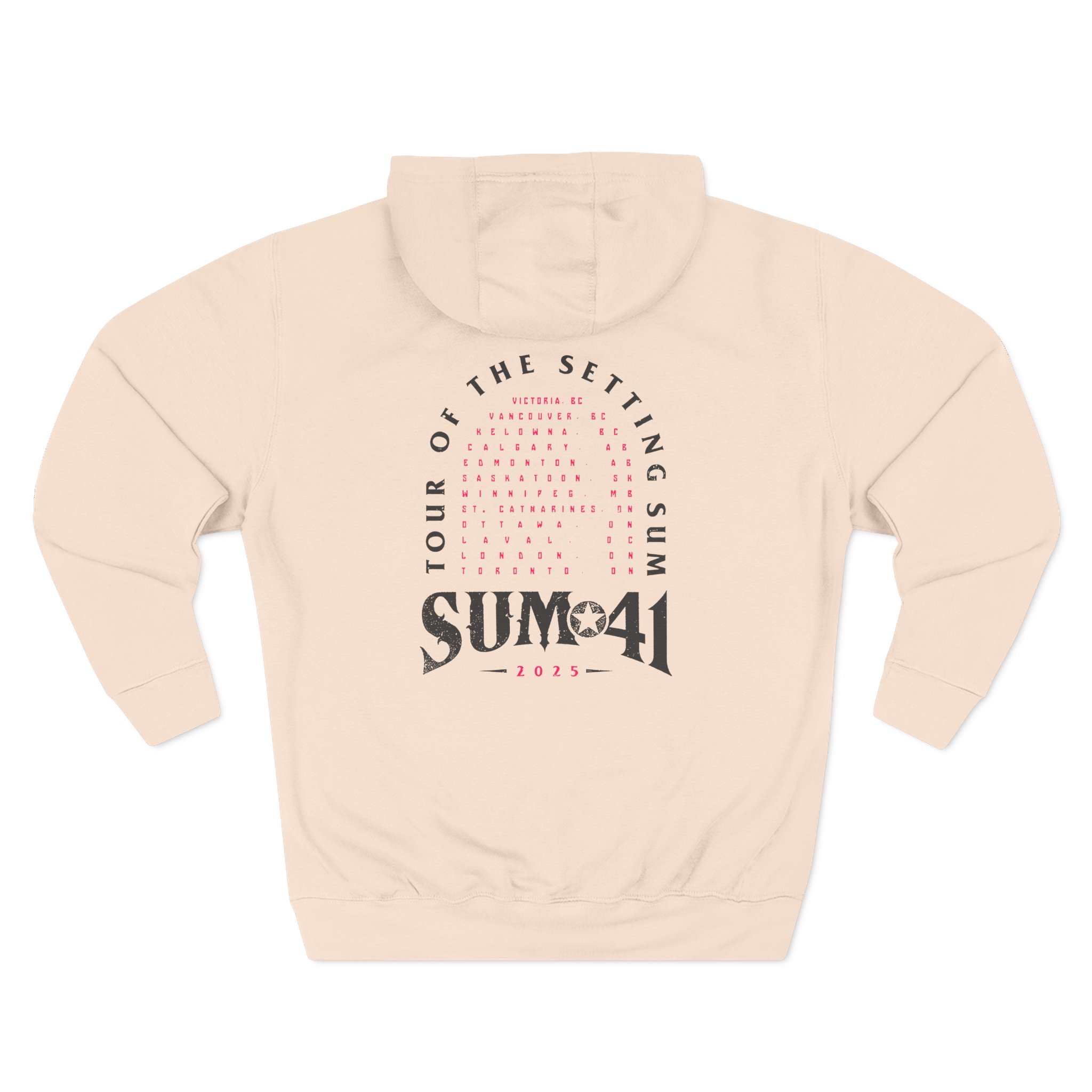 Sum 41 Tour of the Setting Sum Three-Panel Fleece Hoodie