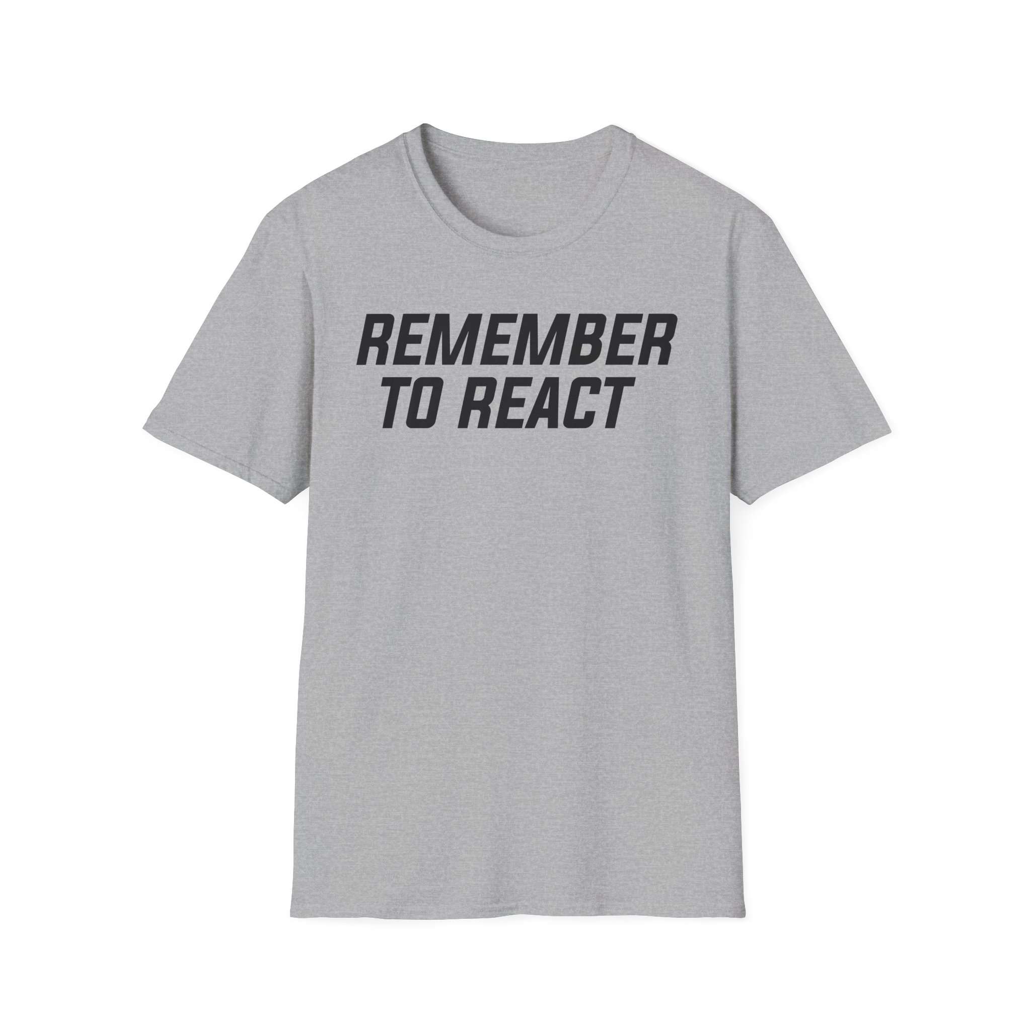 Jenny Holzer Remember to React Unisex Softstyle T-Shirt