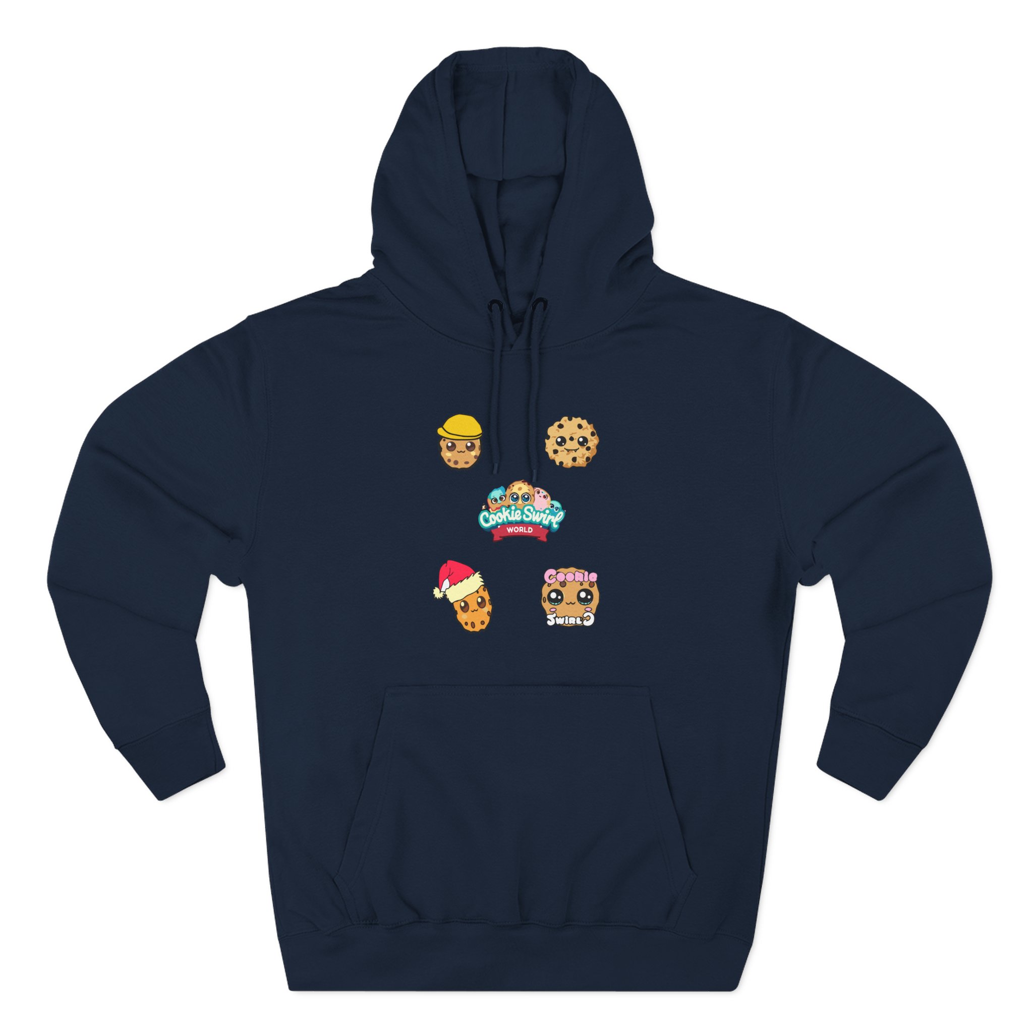 Cookieswirlc Three-Panel Fleece Hoodie
