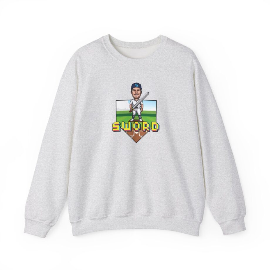 Trevor Bauer Sword Pixel Art Unisex Heavy Blend™ Crewneck Sweatshirt