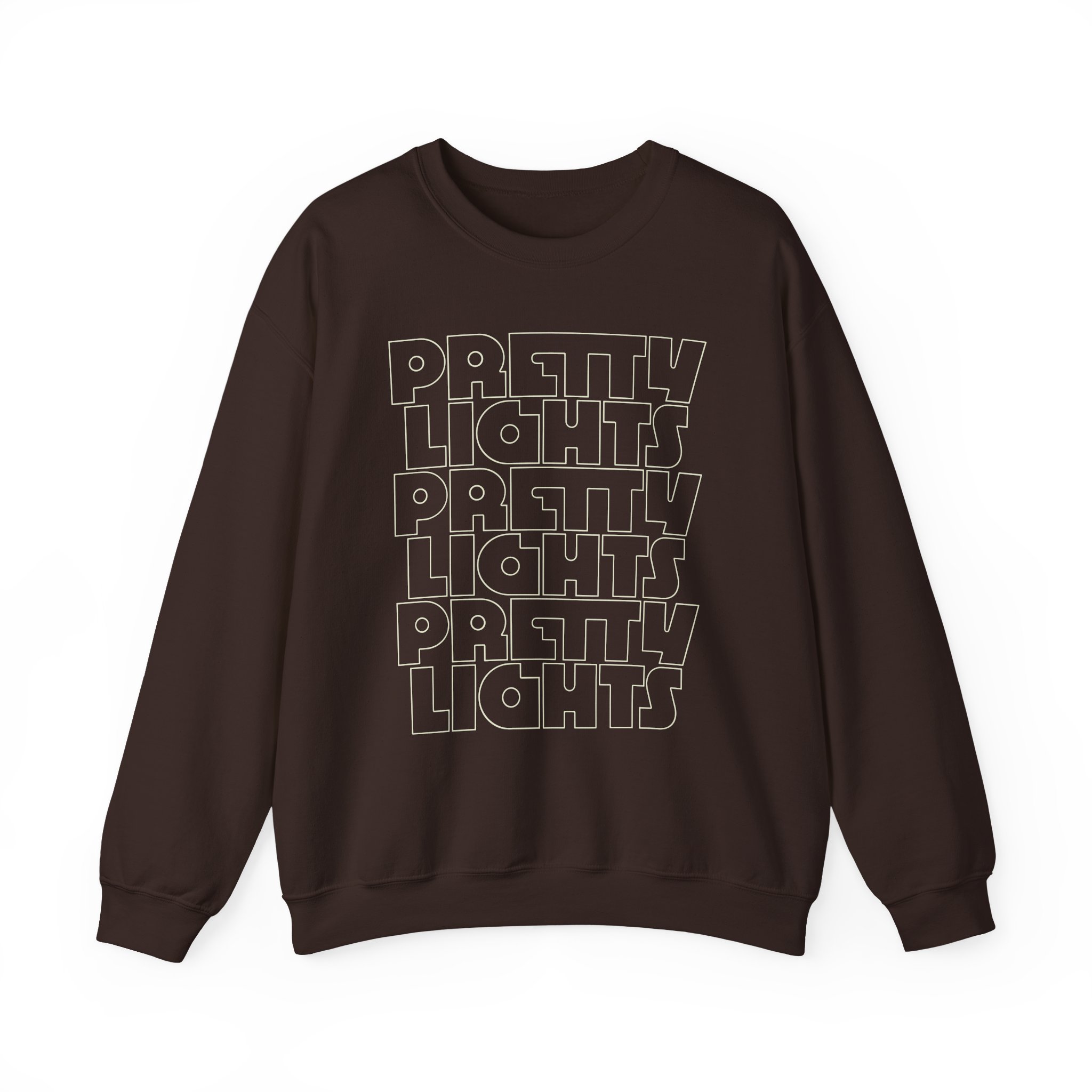 Pretty Lights Outline Stack Unisex Heavy Blendâ„¢ Crewneck Sweatshirt