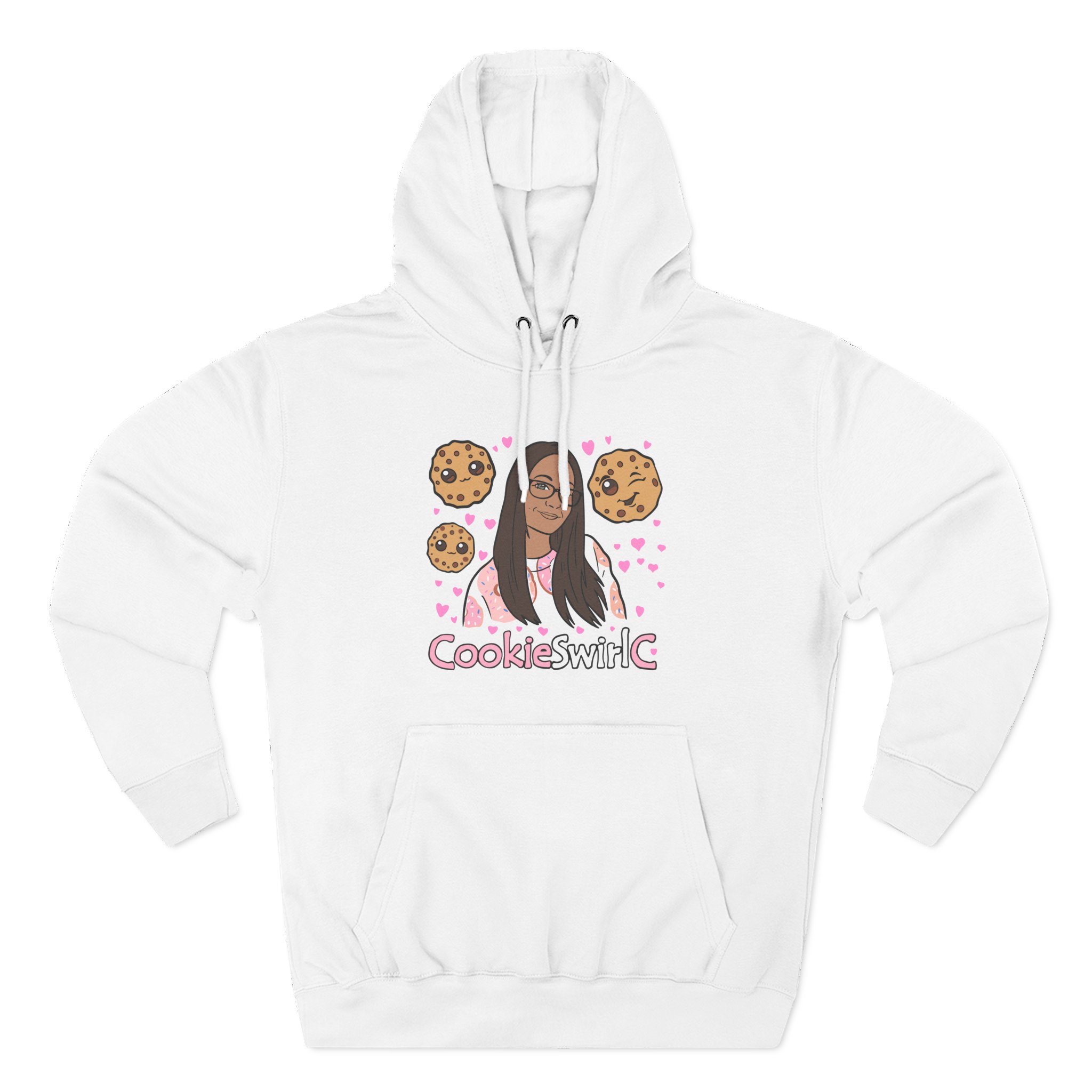 Cookieswirlc Three-Panel Fleece Hoodie