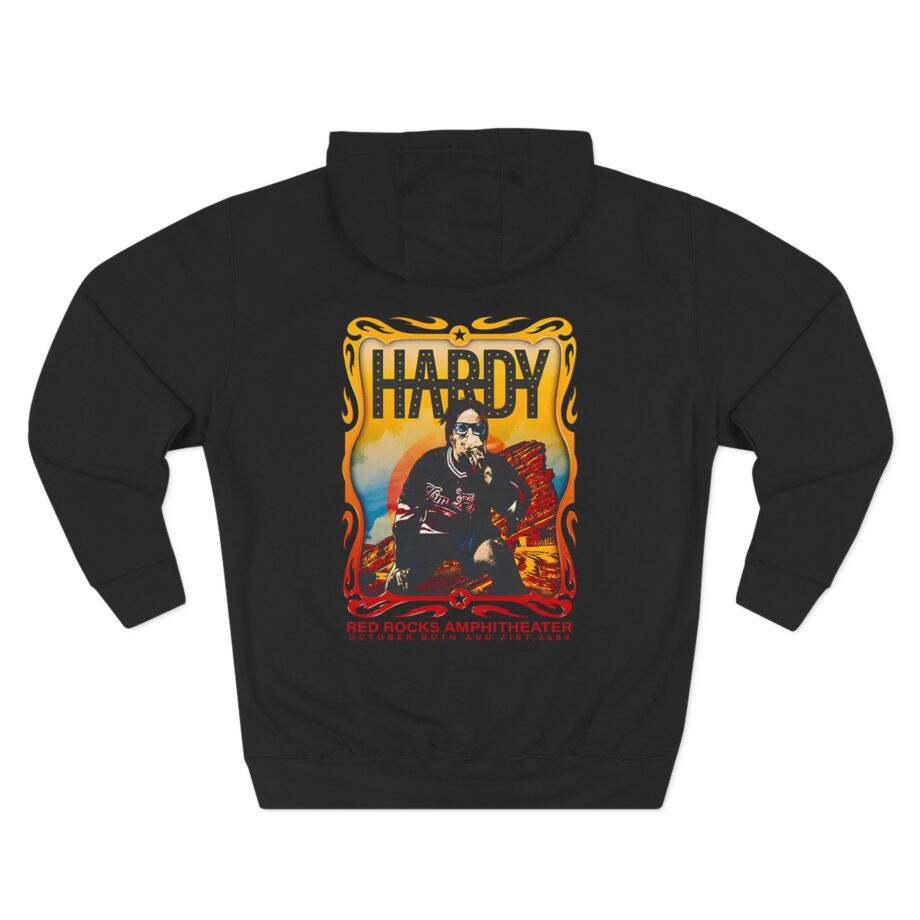 Hardy Red Rocks 2024 Three-Panel Fleece Hoodie