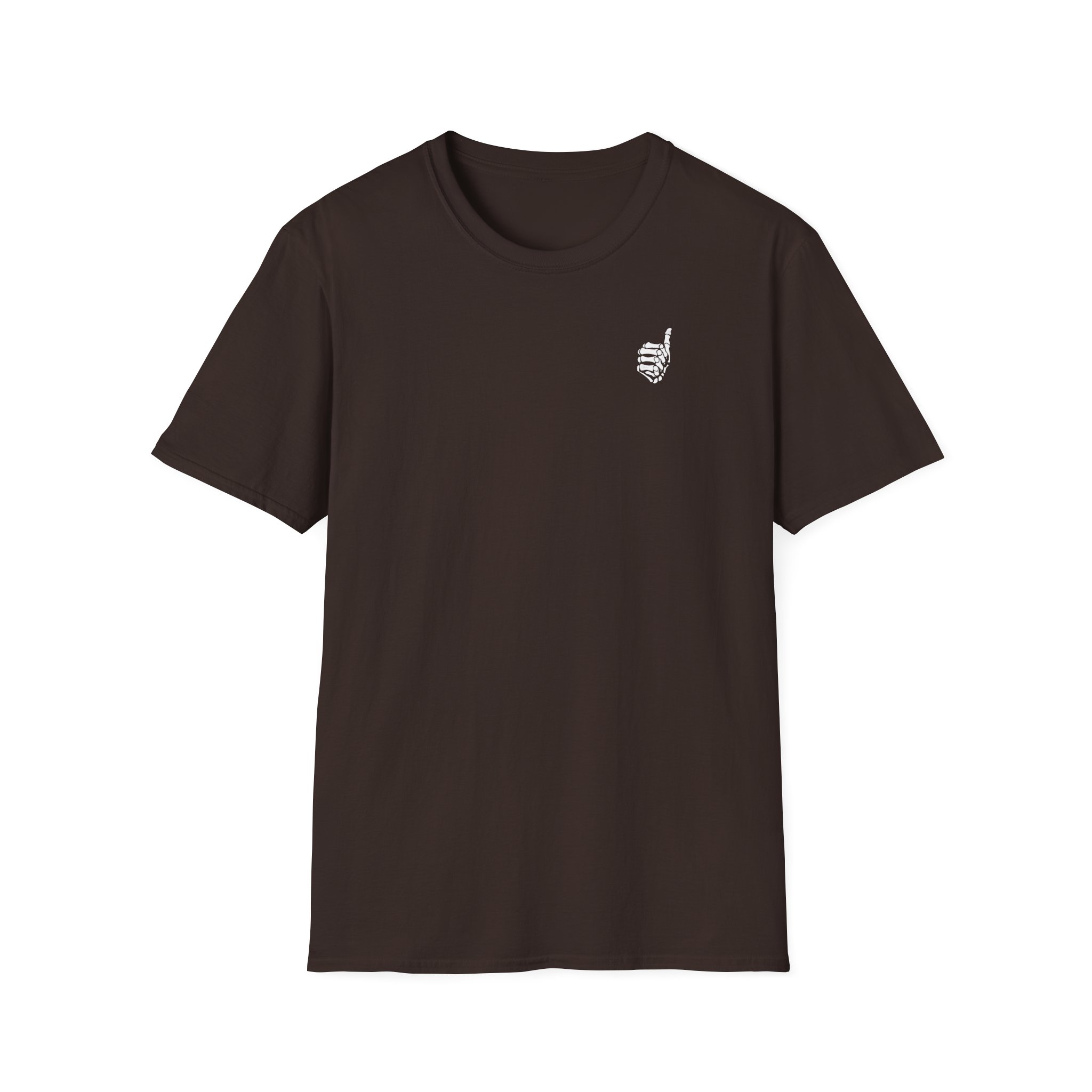 Mrballen Embroidered Skeleton Thumb Unisex Softstyle T-Shirt
