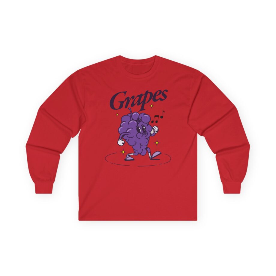 James Marriott Grapes Natural Unisex Ultra Cotton Long Sleeve Tee