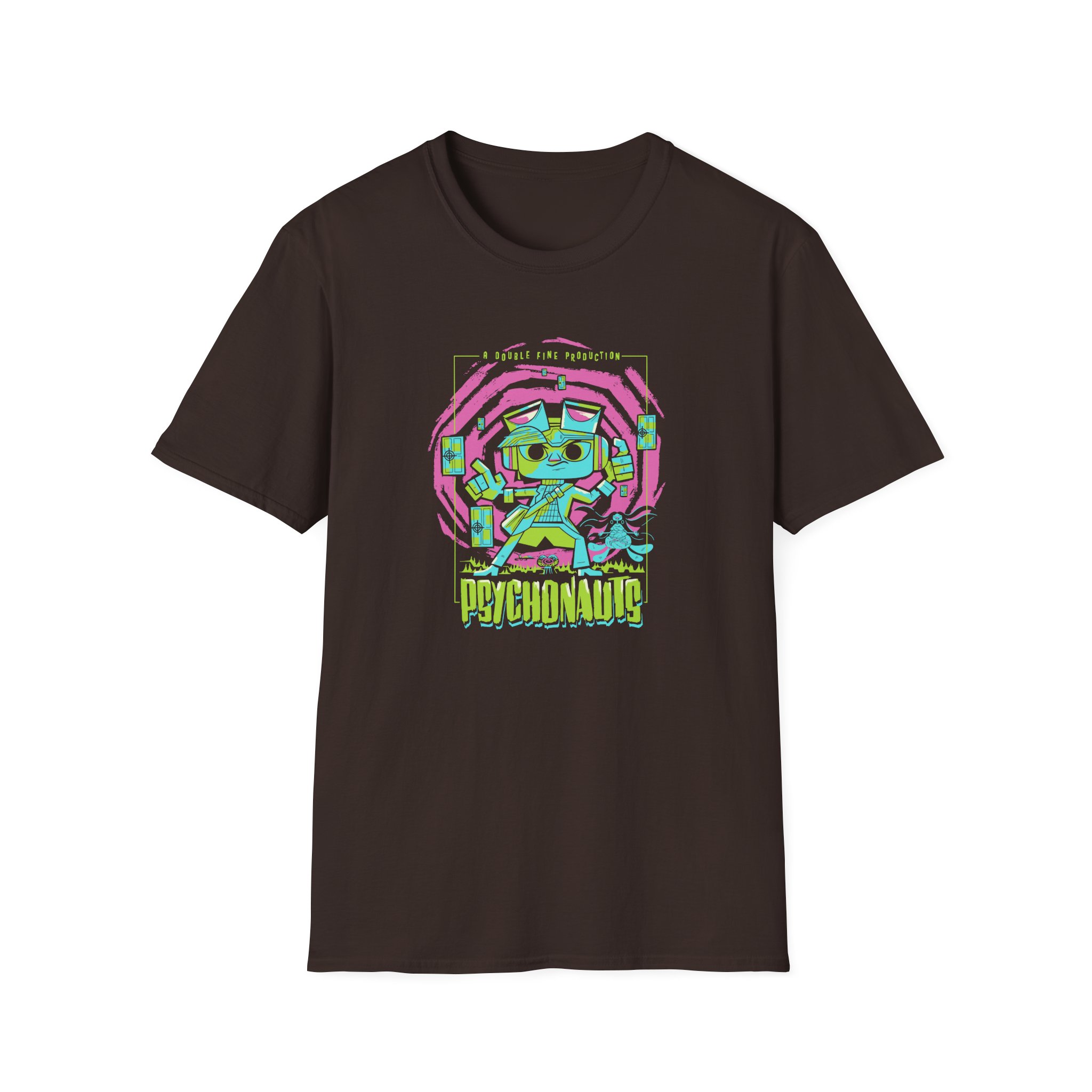 Double Fine Psychic Mystery Unisex Softstyle T-Shirt