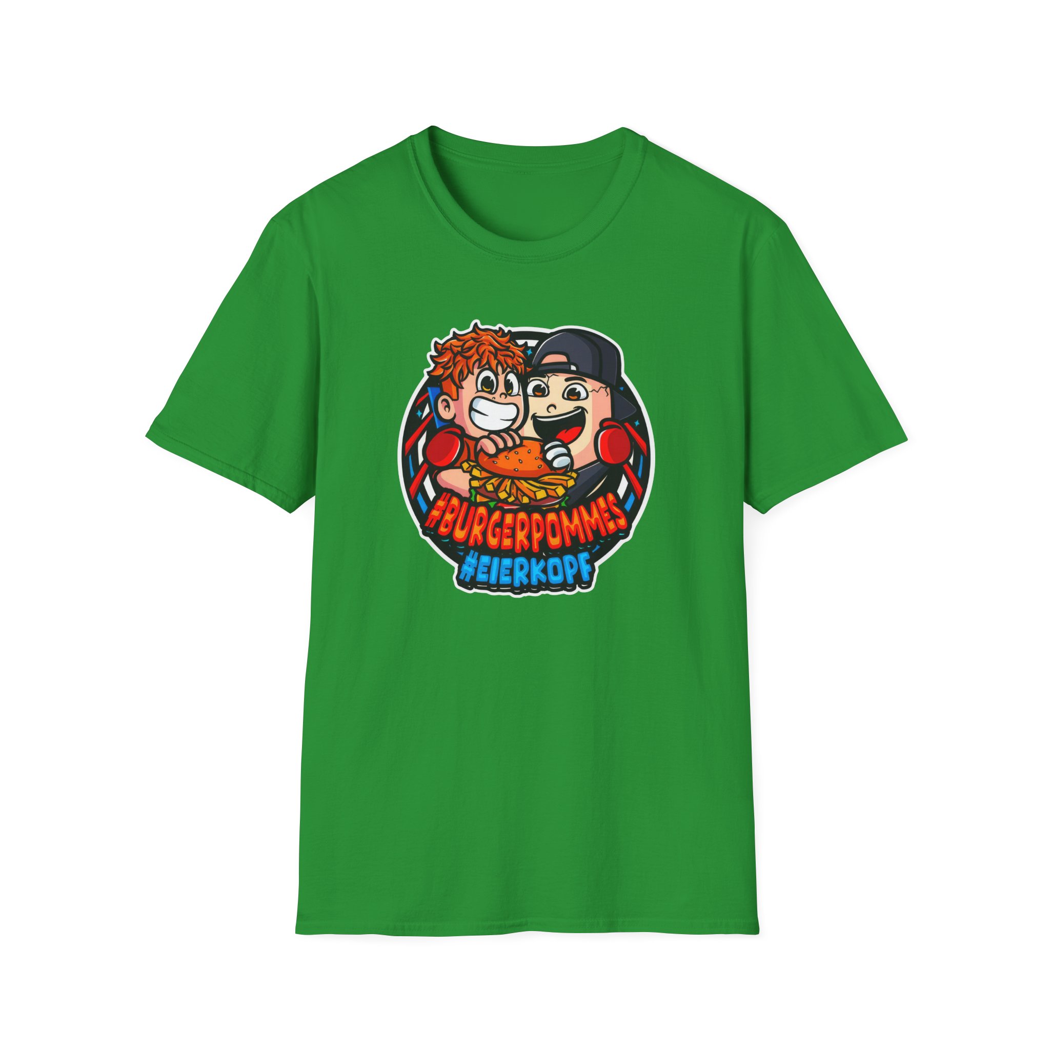 Burger Pommes eierkopf Unisex Softstyle T-Shirt