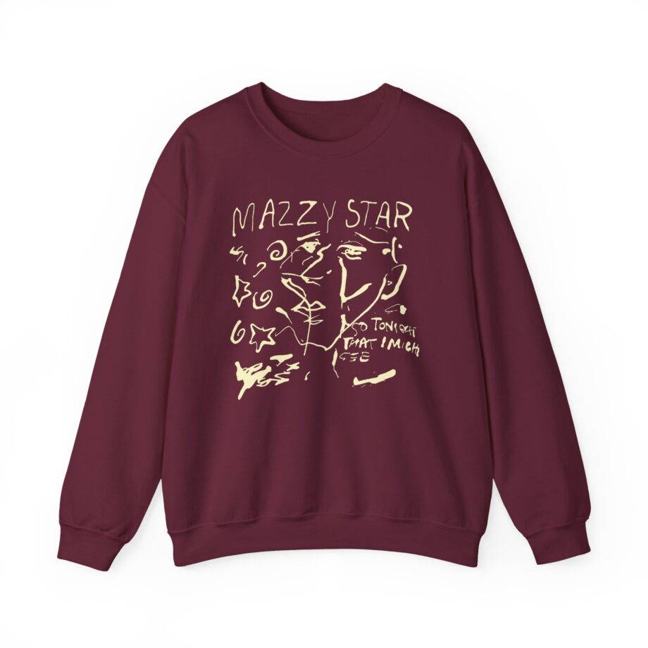 Binchtopia Max Wearing Mazzy Star 90s Unisex Heavy Blend™ Crewneck Sweatshirt