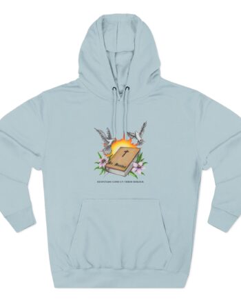 Arcangel Respira Como Un Verso Biblico Three-Panel Fleece Hoodie