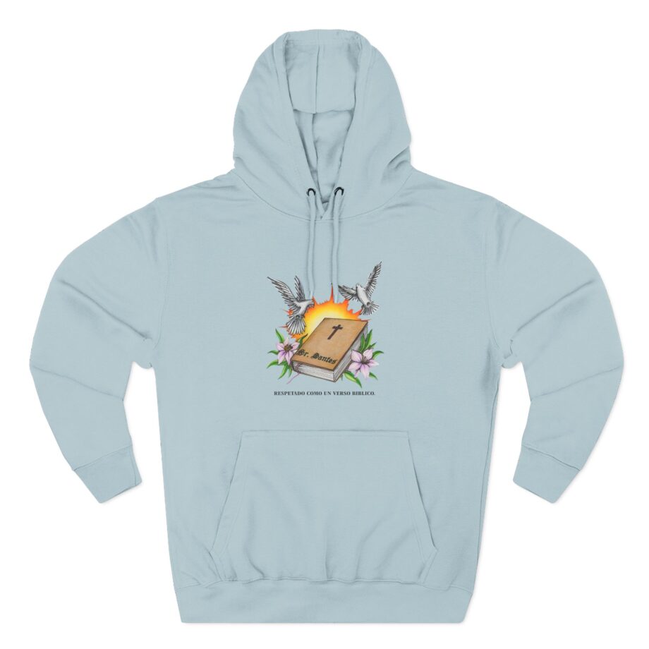 Arcangel Respira Como Un Verso Biblico Three-Panel Fleece Hoodie