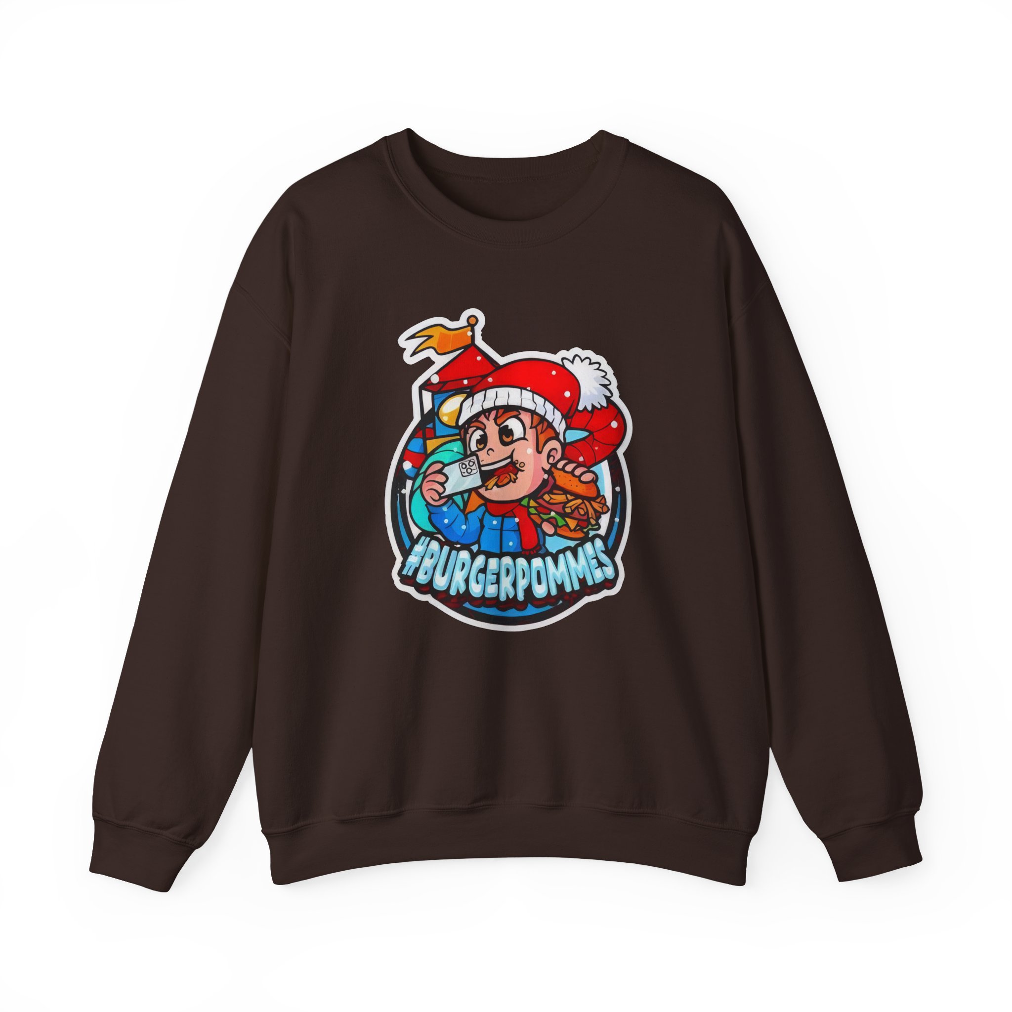 Burger Pommes Unisex Heavy Blendâ„¢ Crewneck Sweatshirt