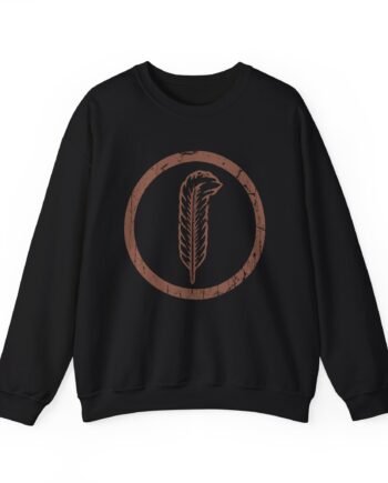Robert Plant Distressed Feather Logo Unisex Heavy Blend™ Crewneck Sweatshirt