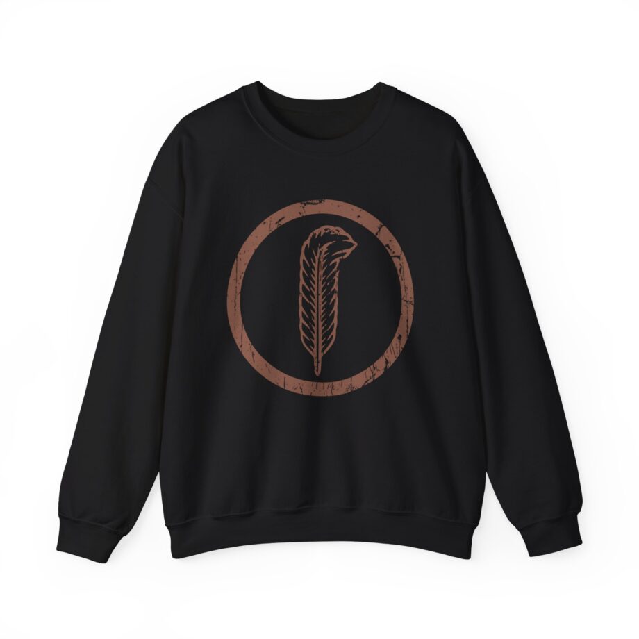 Robert Plant Distressed Feather Logo Unisex Heavy Blend™ Crewneck Sweatshirt