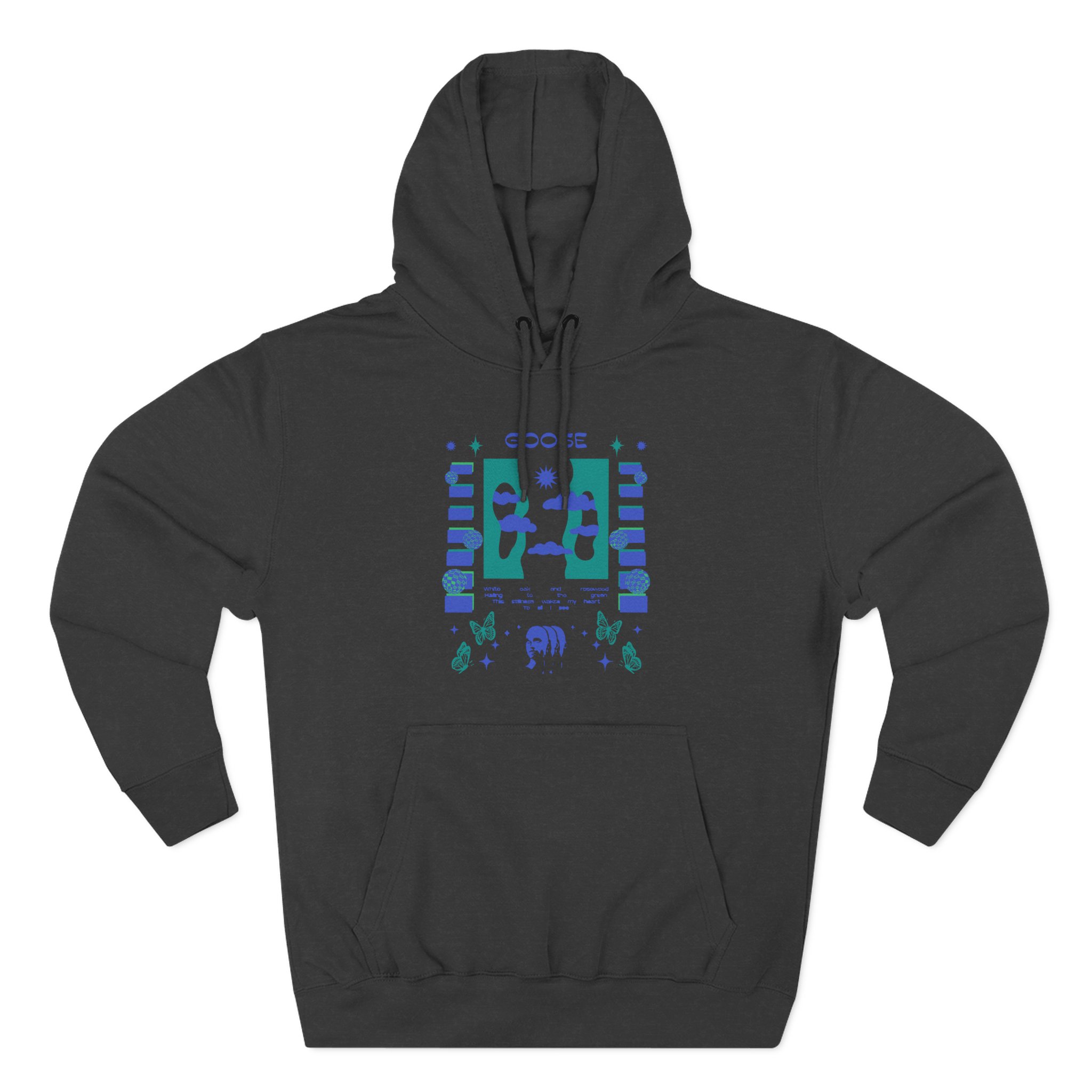 Goose Rosewood Three-Panel Fleece Hoodie