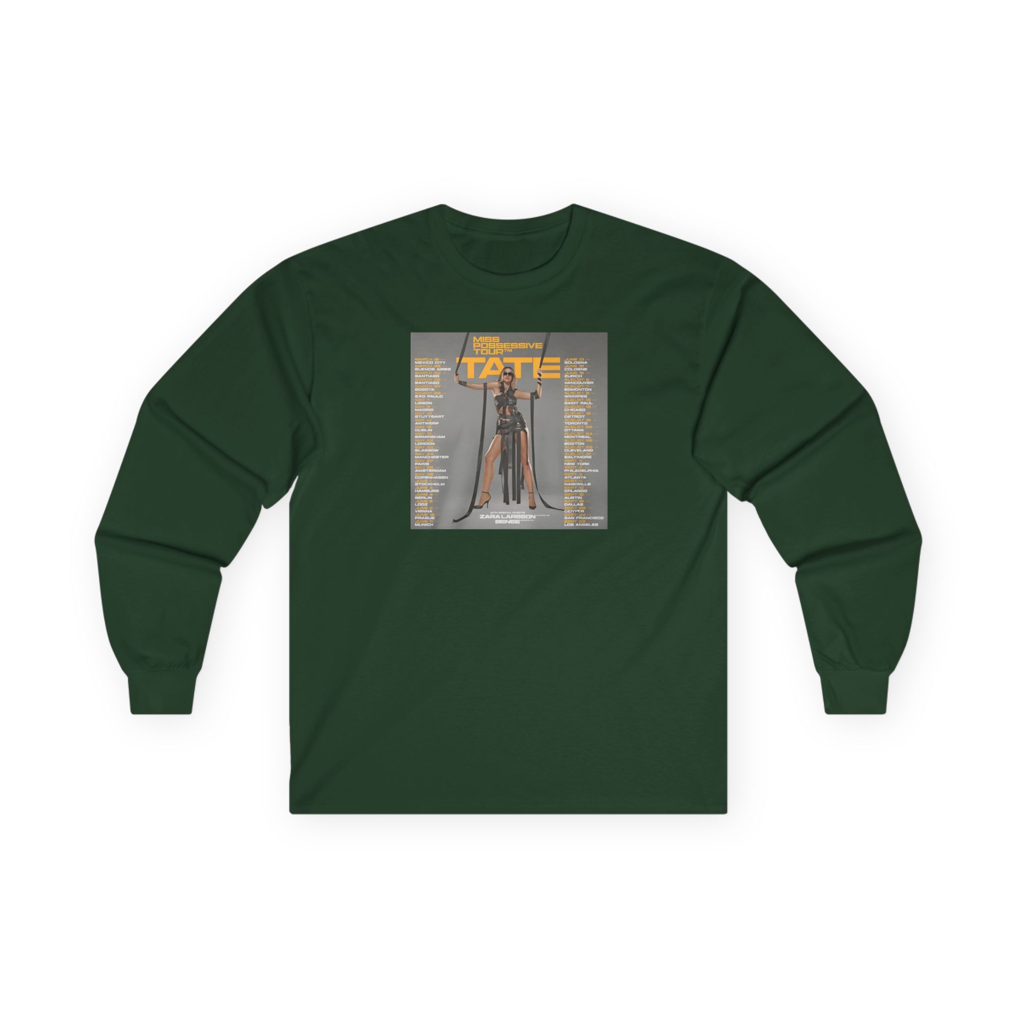 Tate Mcrae Miss Possessive Tour 2025 Unisex Ultra Cotton Long Sleeve Tee