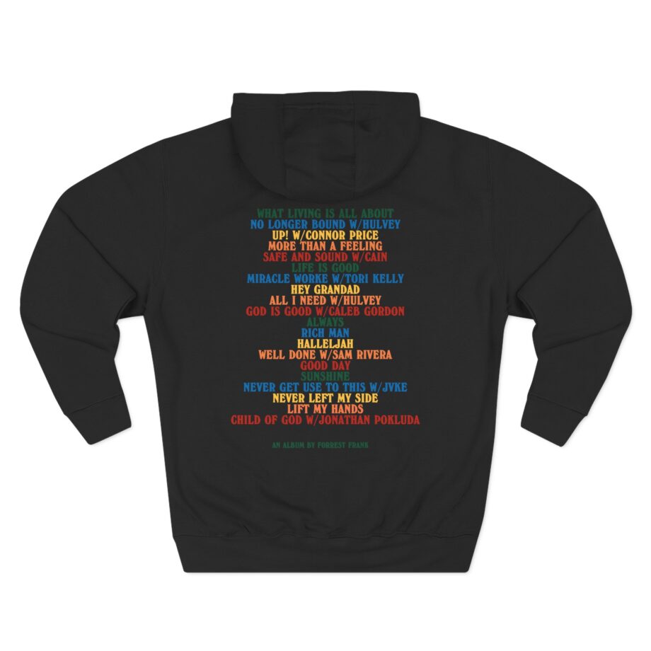 Forrest Frank Child of God Tracklist Three-Panel Fleece Hoodie