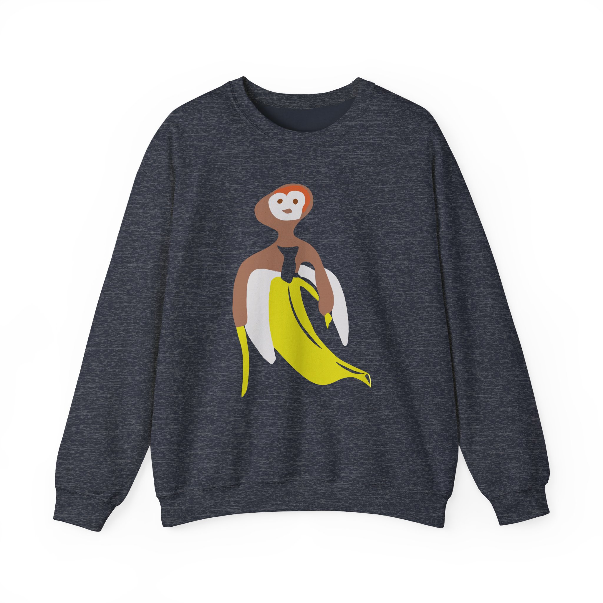 Spoonkid Inspired Banana Unisex Heavy Blendâ„¢ Crewneck Sweatshirt