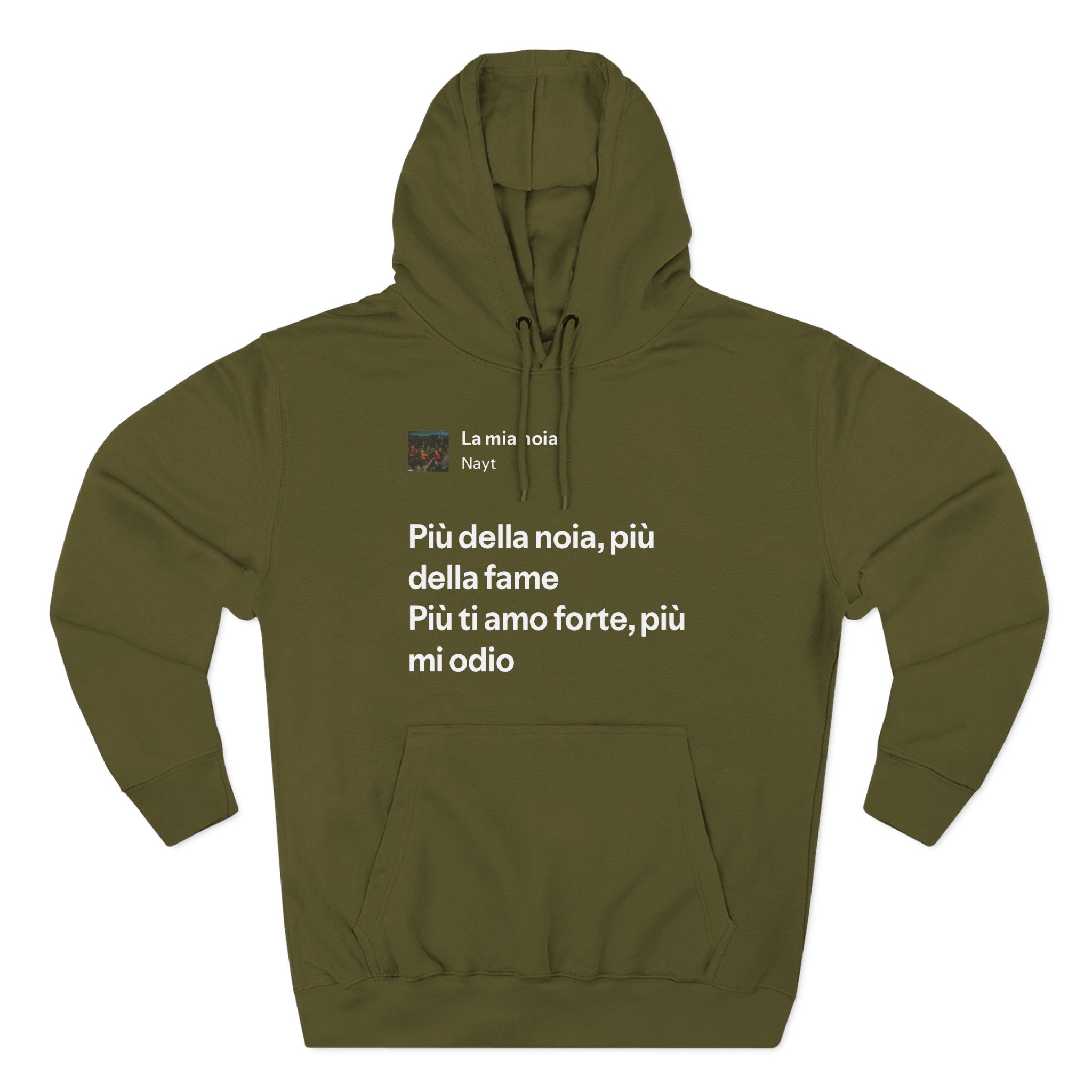Nayt La Mia Noia Three-Panel Fleece Hoodie