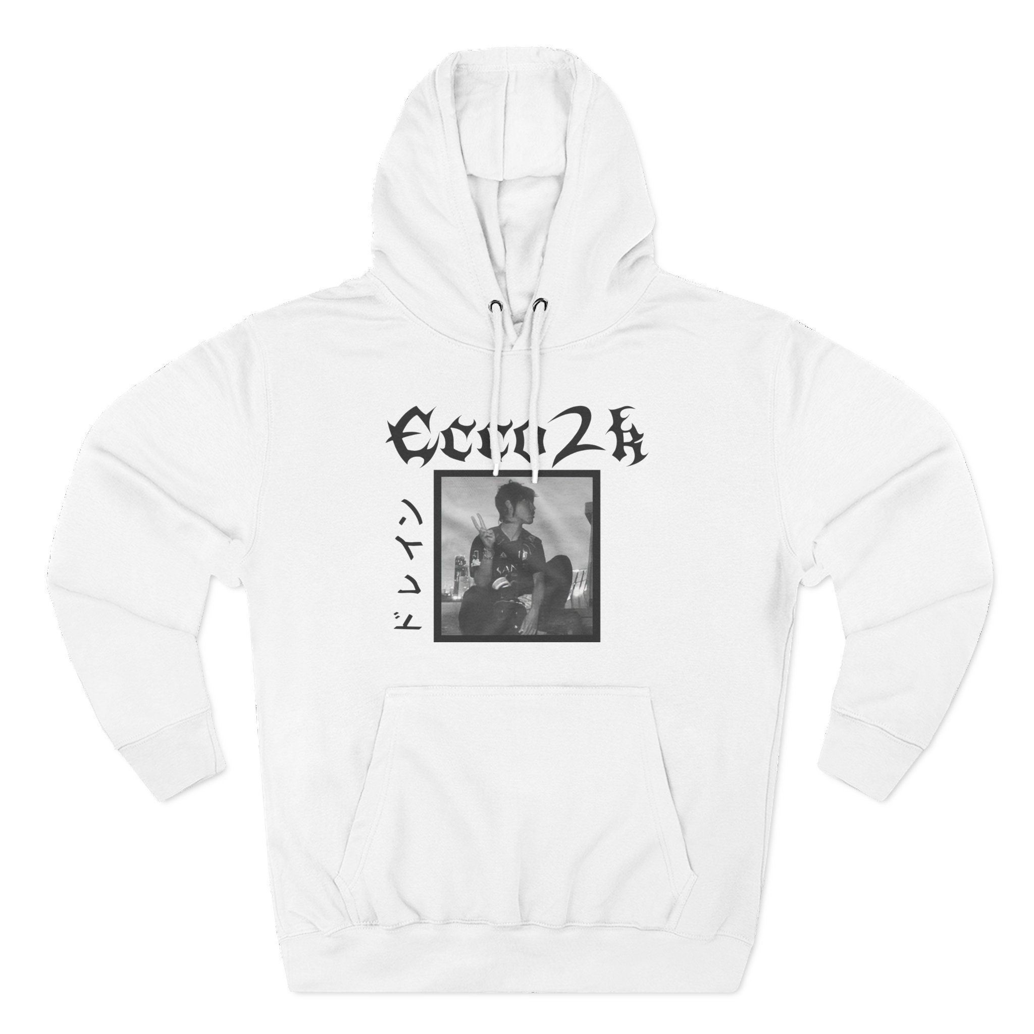 Ecco2k Three-Panel Fleece Hoodie