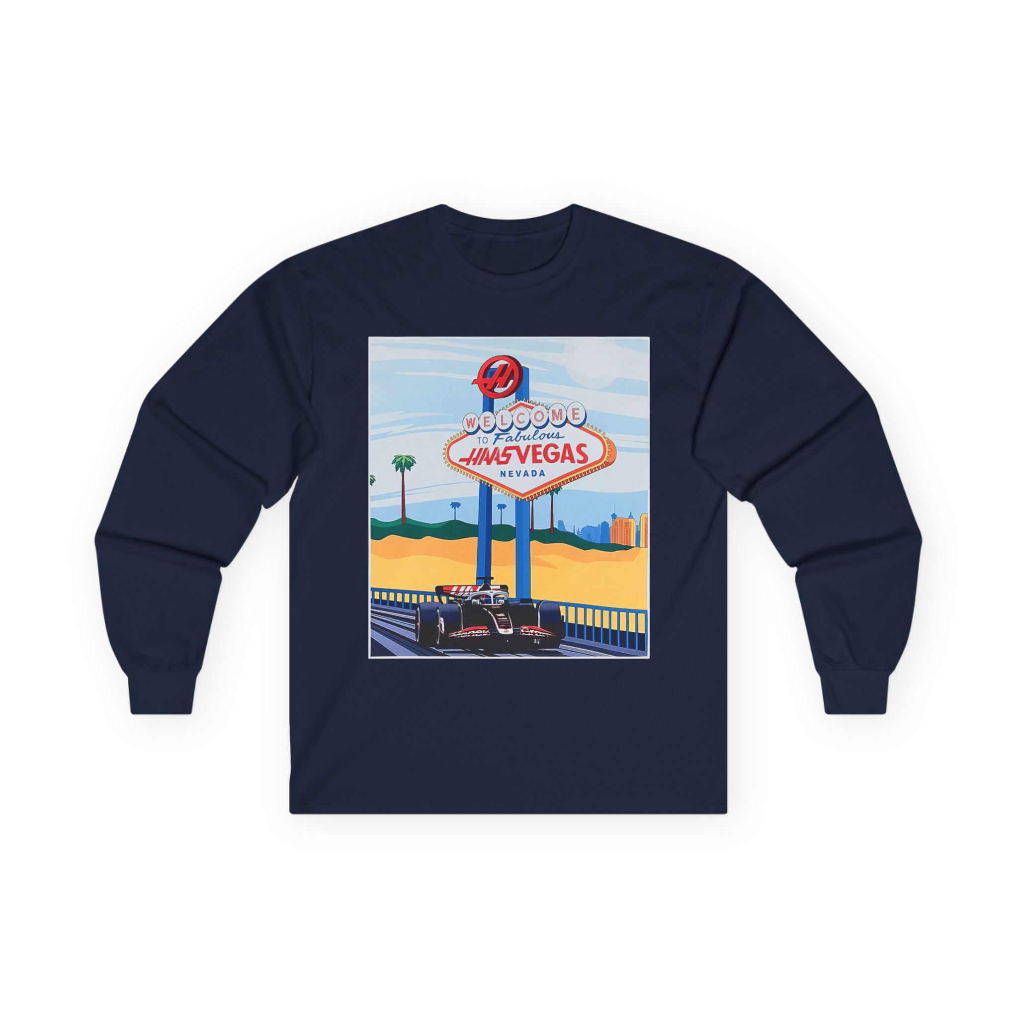 Haas F1 Las vegas Gp Unisex Ultra Cotton Long Sleeve Tee