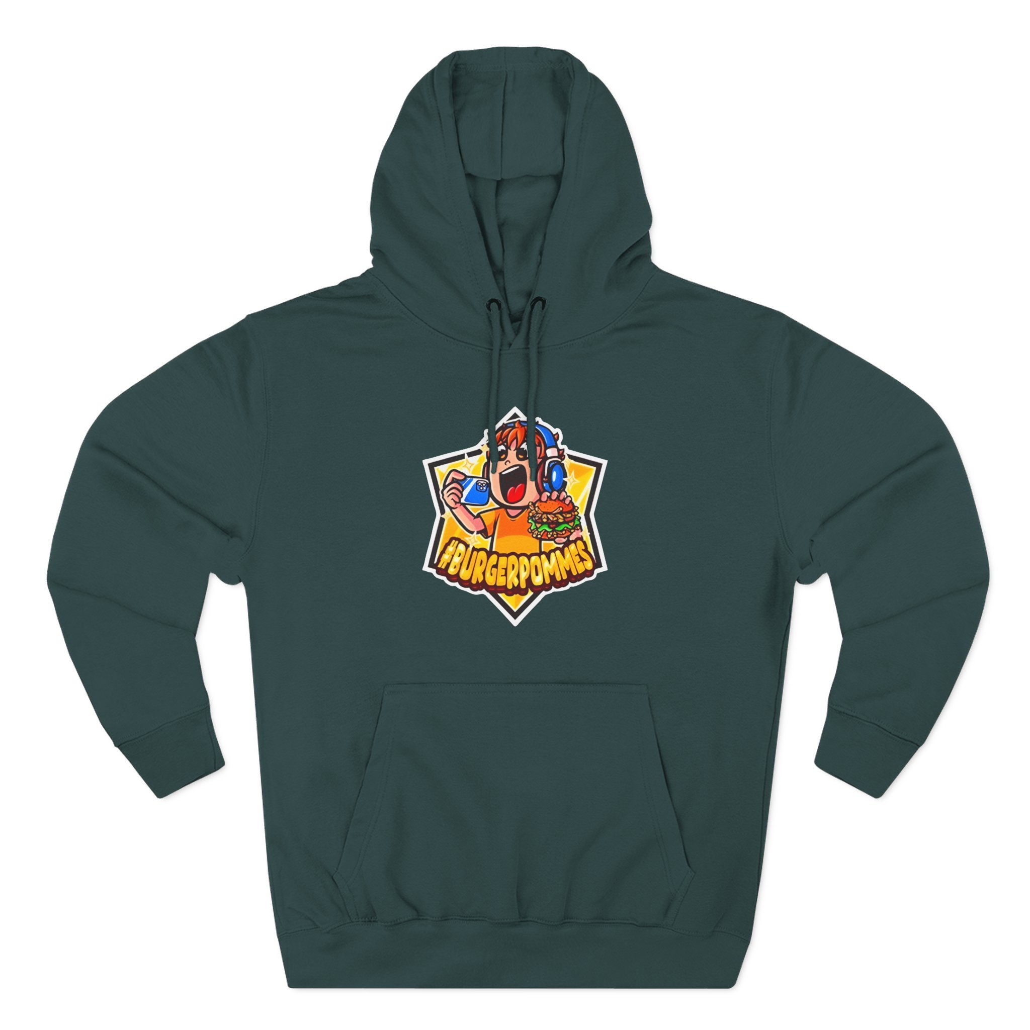 Burger Pommes Three-Panel Fleece Hoodie