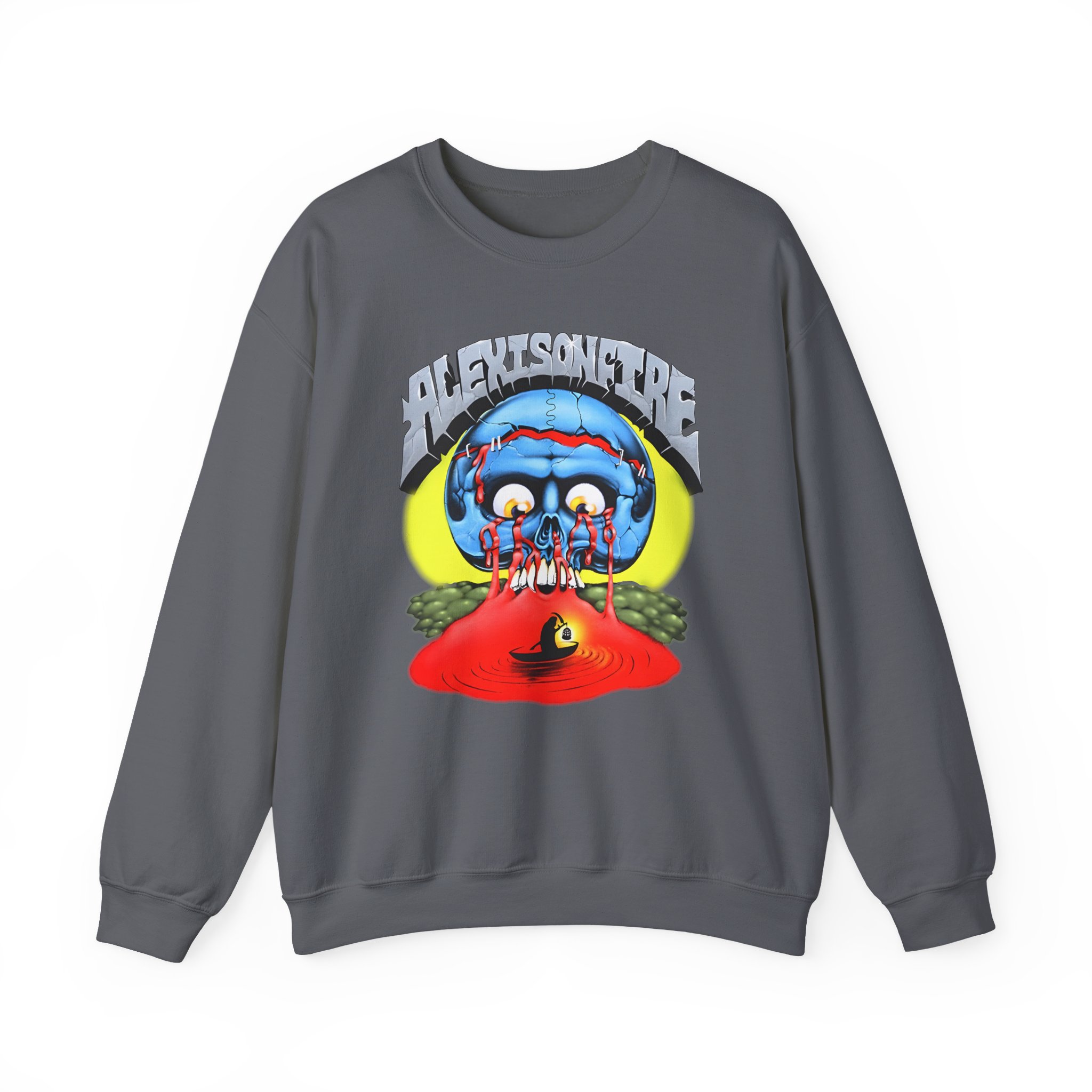 Alexisonfire Skull Island Unisex Heavy Blendâ„¢ Crewneck Sweatshirt